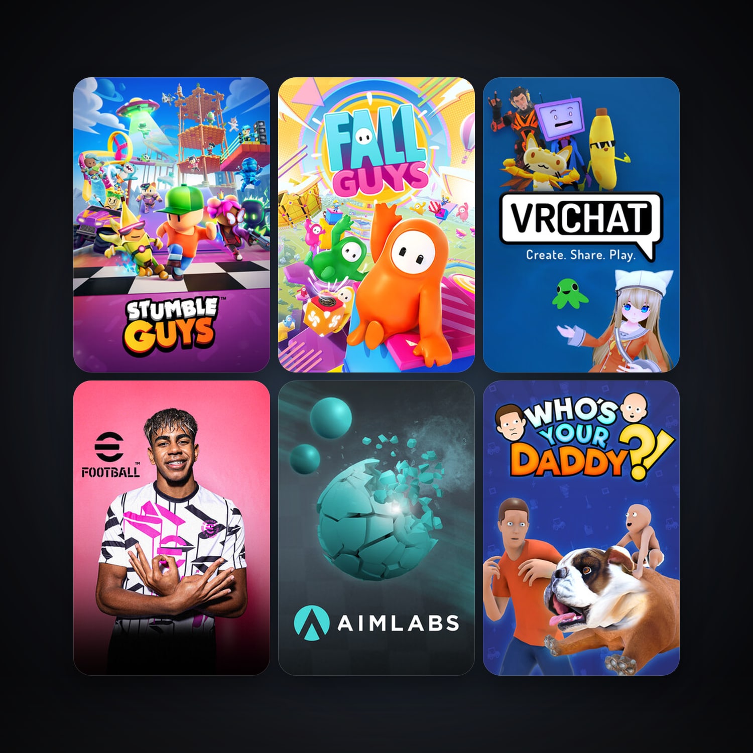Who's Your Daddy + VRChat, 10 games, clean — HabibiAccounts