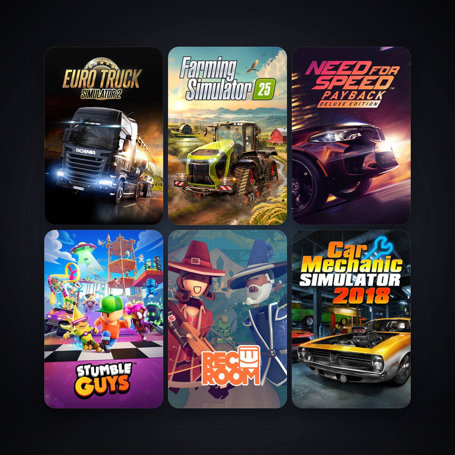 Free CS2 (No Prime) + Euro Truck Simulator 2, 24 games, clean — HabibiAccounts