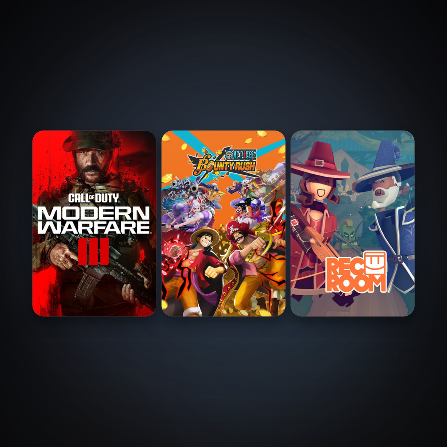 Rec Room + Call of Duty: Modern Warfare 3 (III), 6 games, clean — HabibiAccounts