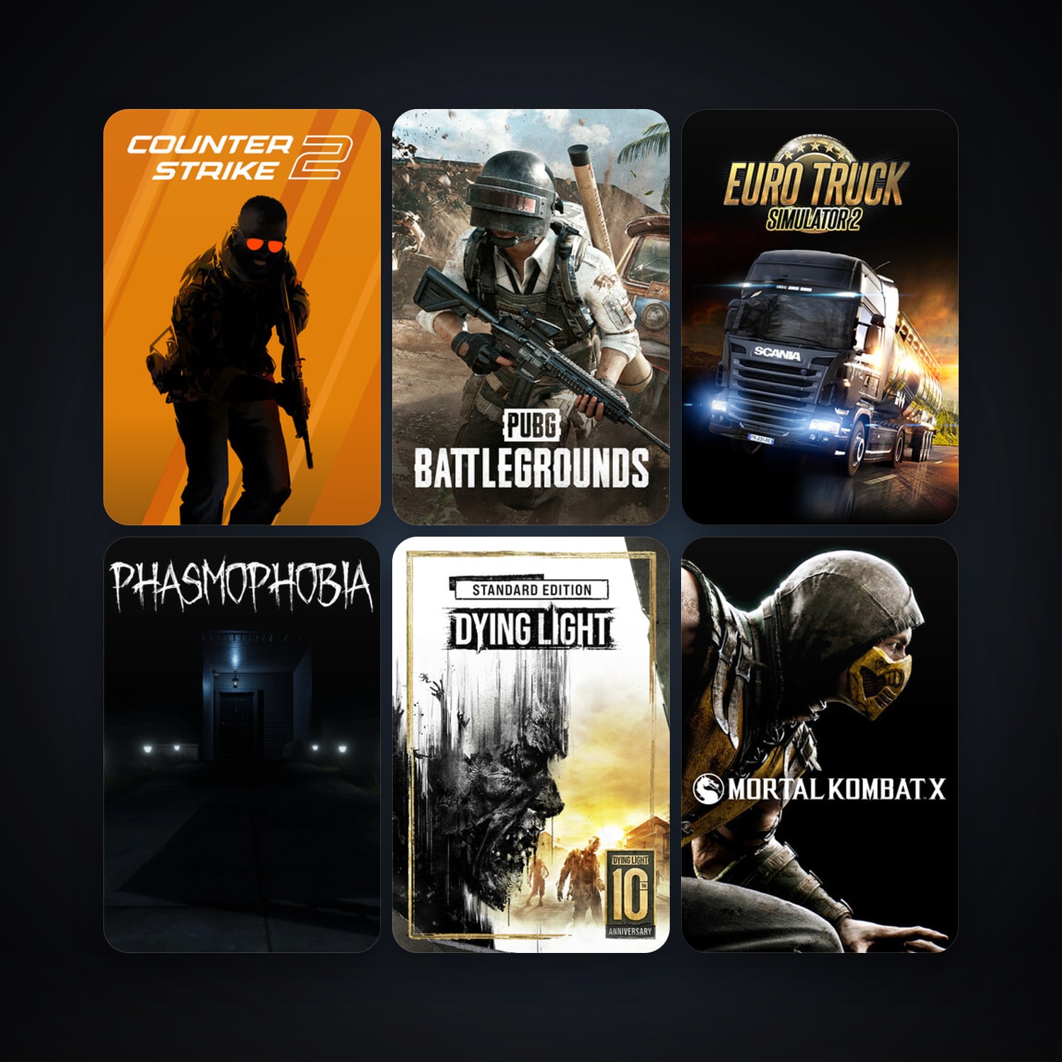 CS2 Prime + Euro Truck Simulator 2, 56 games, clean — HabibiAccounts