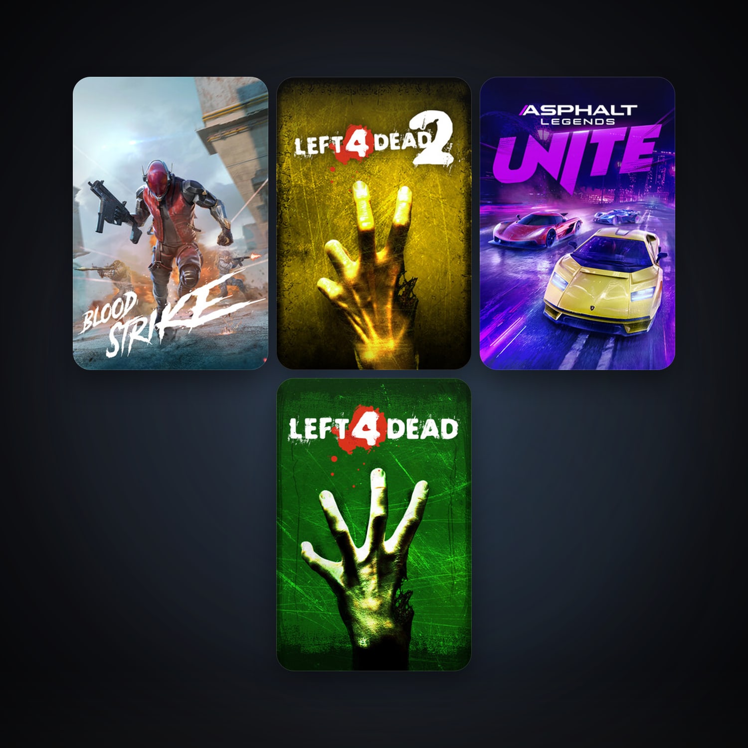 Left 4 Dead + Left 4 Dead 2, 5 games, clean — HabibiAccounts