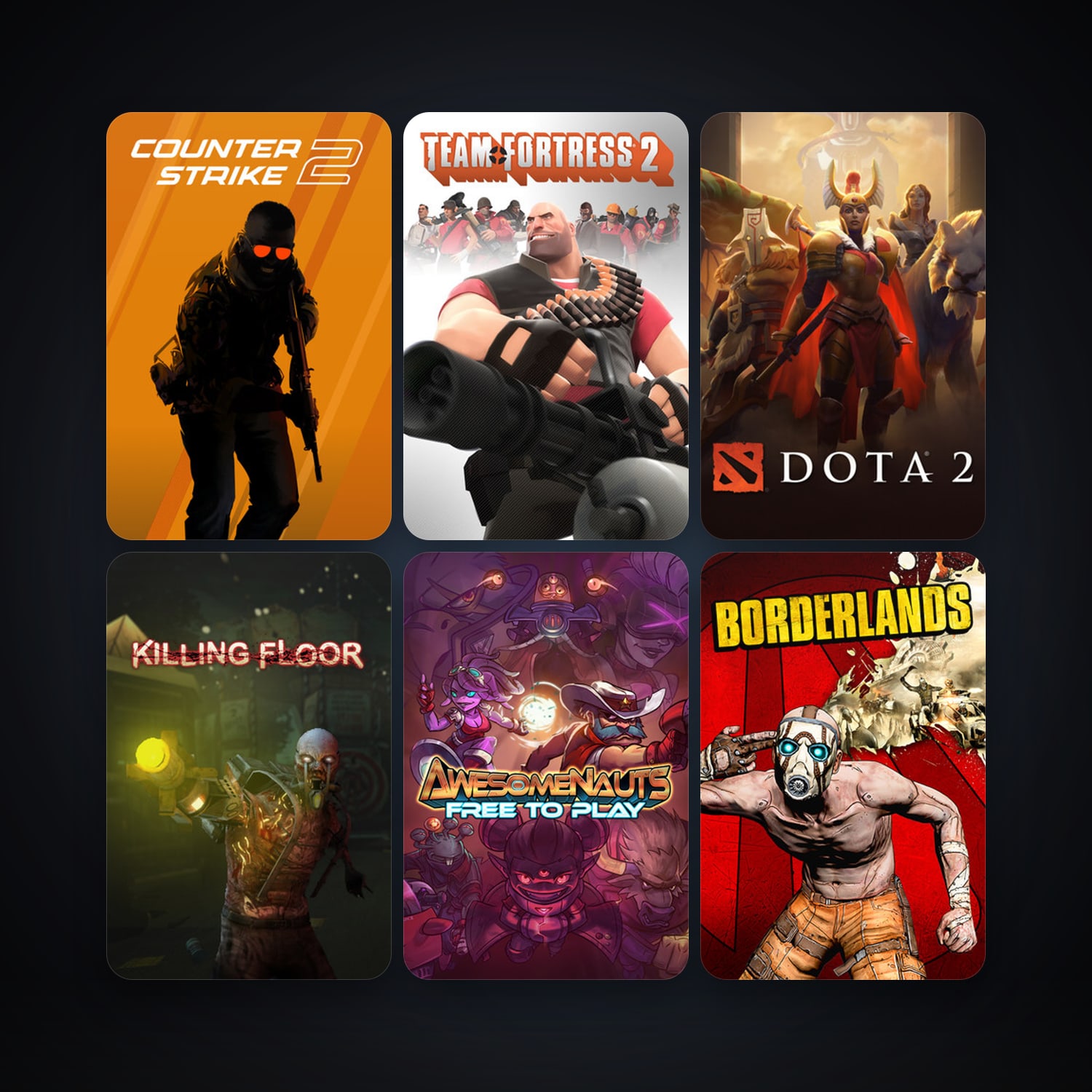 Team Fortress 2 + Dota 2, 69 games, Steam 11, clean — HabibiAccounts