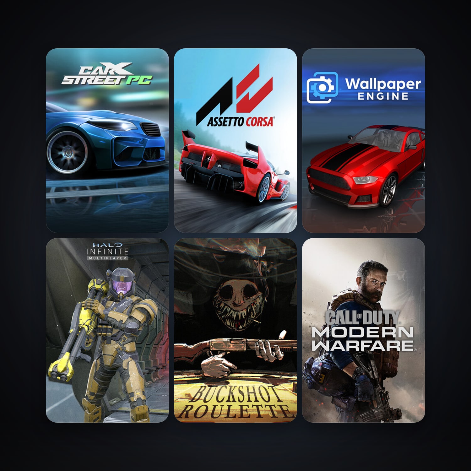 Assetto Corsa + Wallpaper Engine, 13 games, clean — HabibiAccounts