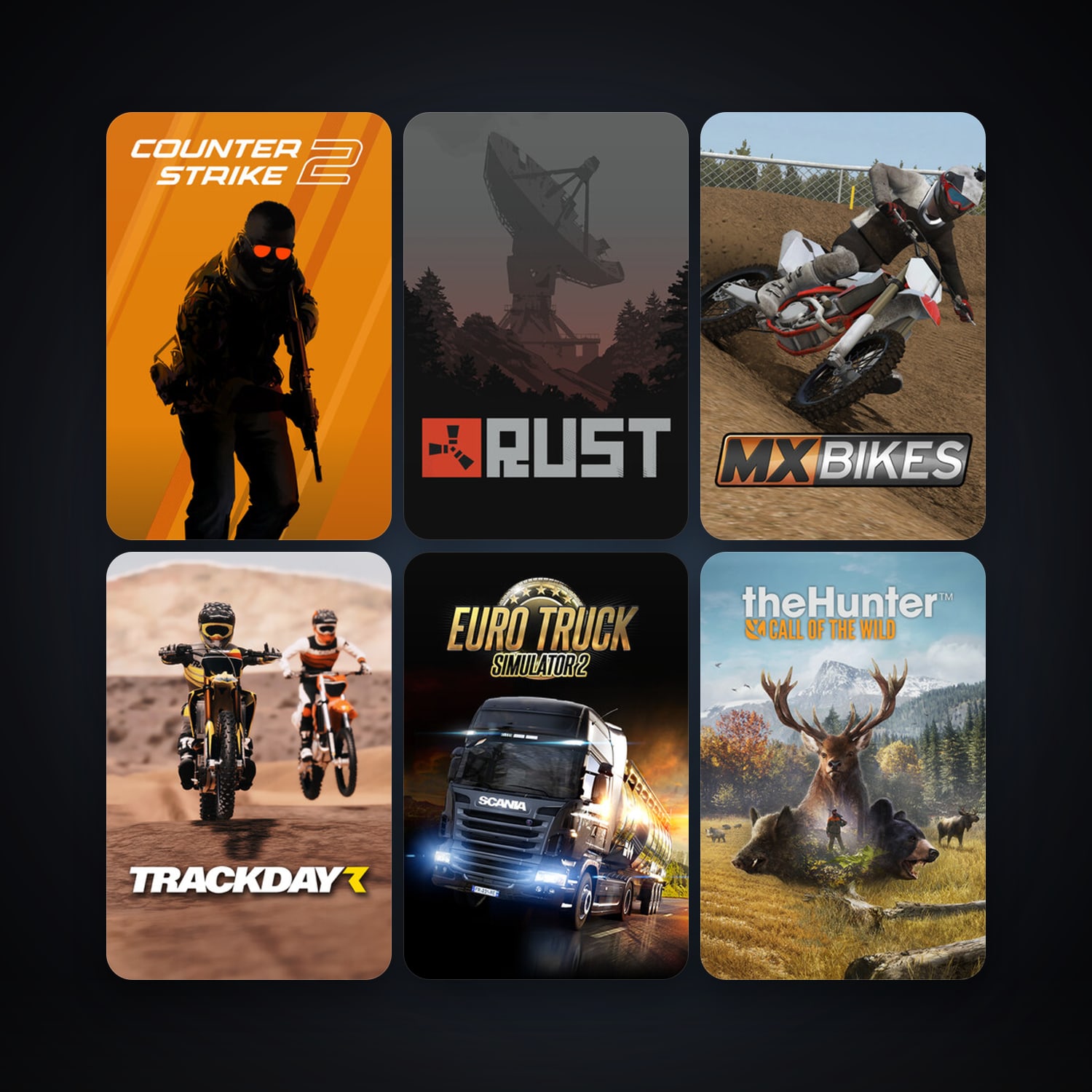 CS2 Prime + Euro Truck Simulator 2, 19 games, clean — HabibiAccounts