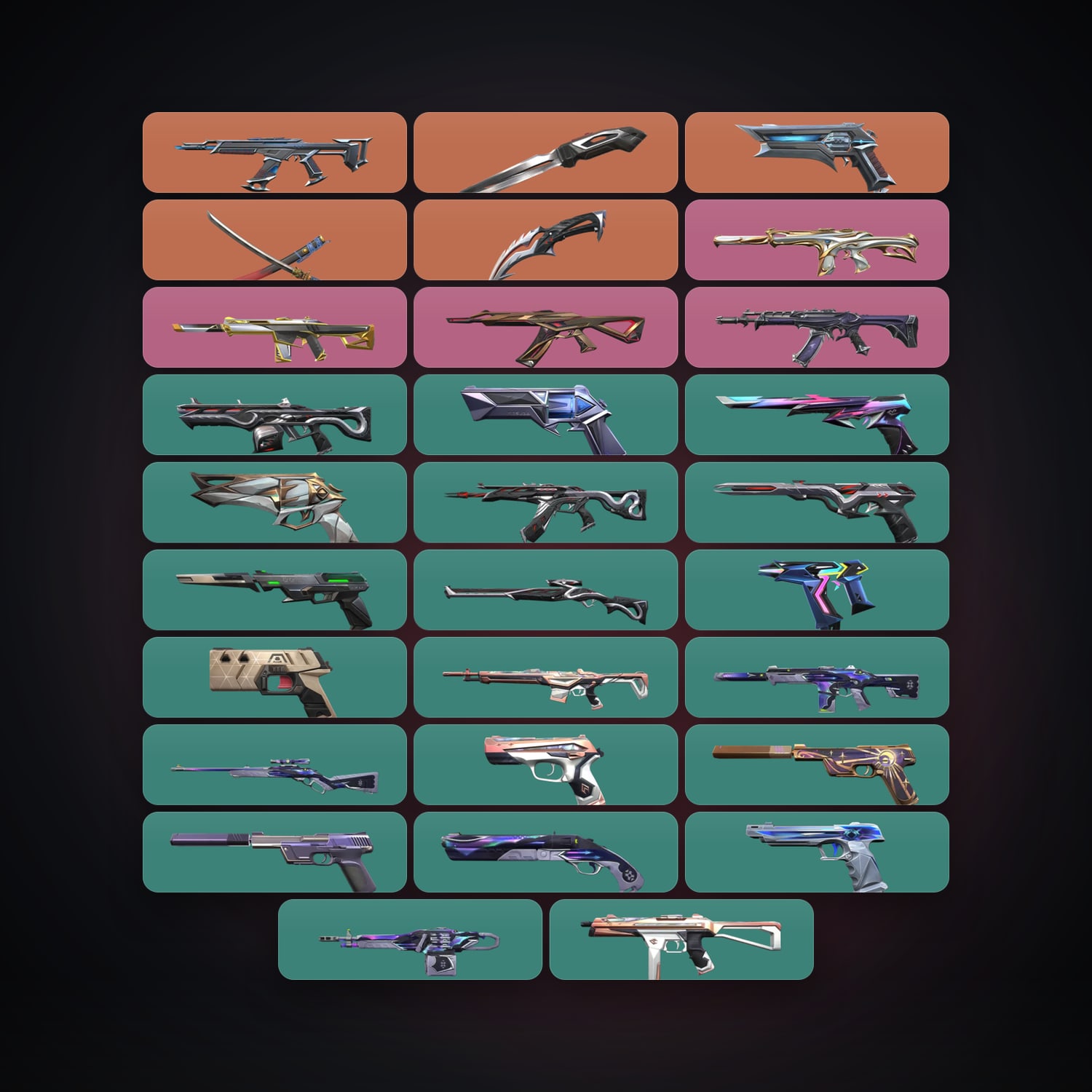 EU Gold 3 locker — 3 knives, 29 skins, lvl 160 — HabibiAccounts