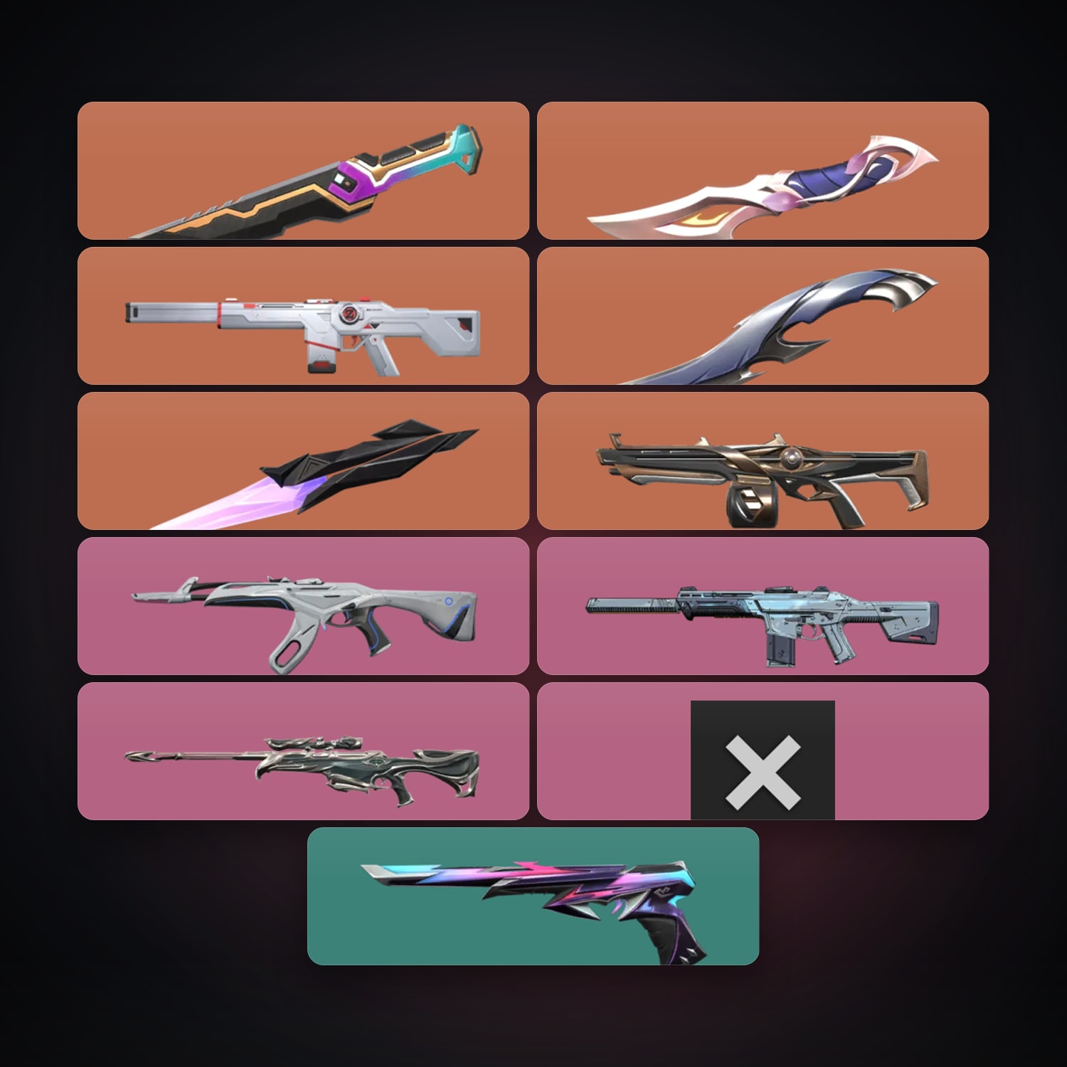 NA Silver 1 locker — 4 knives, 11 skins, lvl 84 — HabibiAccounts