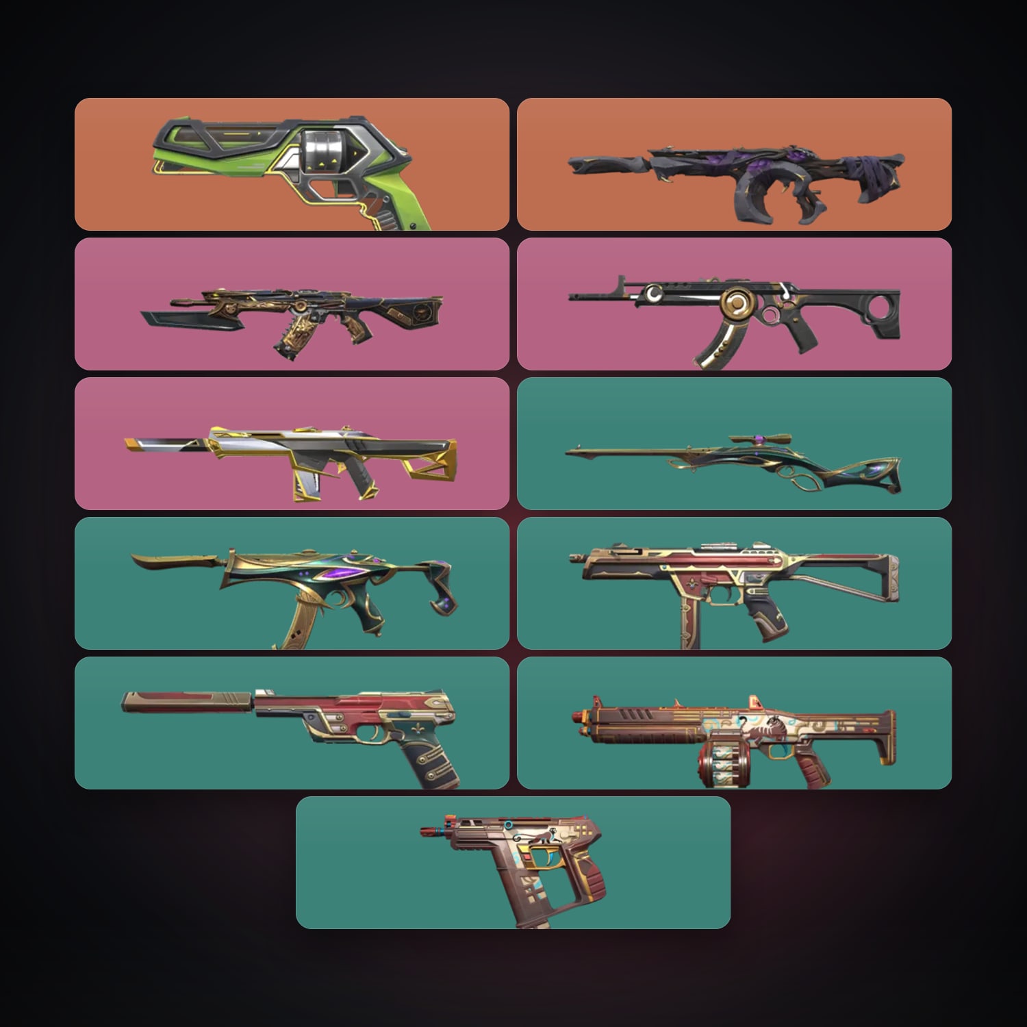 NA Gold 1 locker — 11 skins, lvl 56 — HabibiAccounts