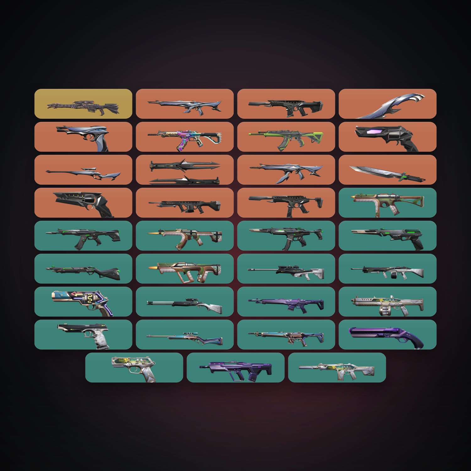 EU Gold 1 locker — 3 knives, 36 skins, lvl 41 — HabibiAccounts
