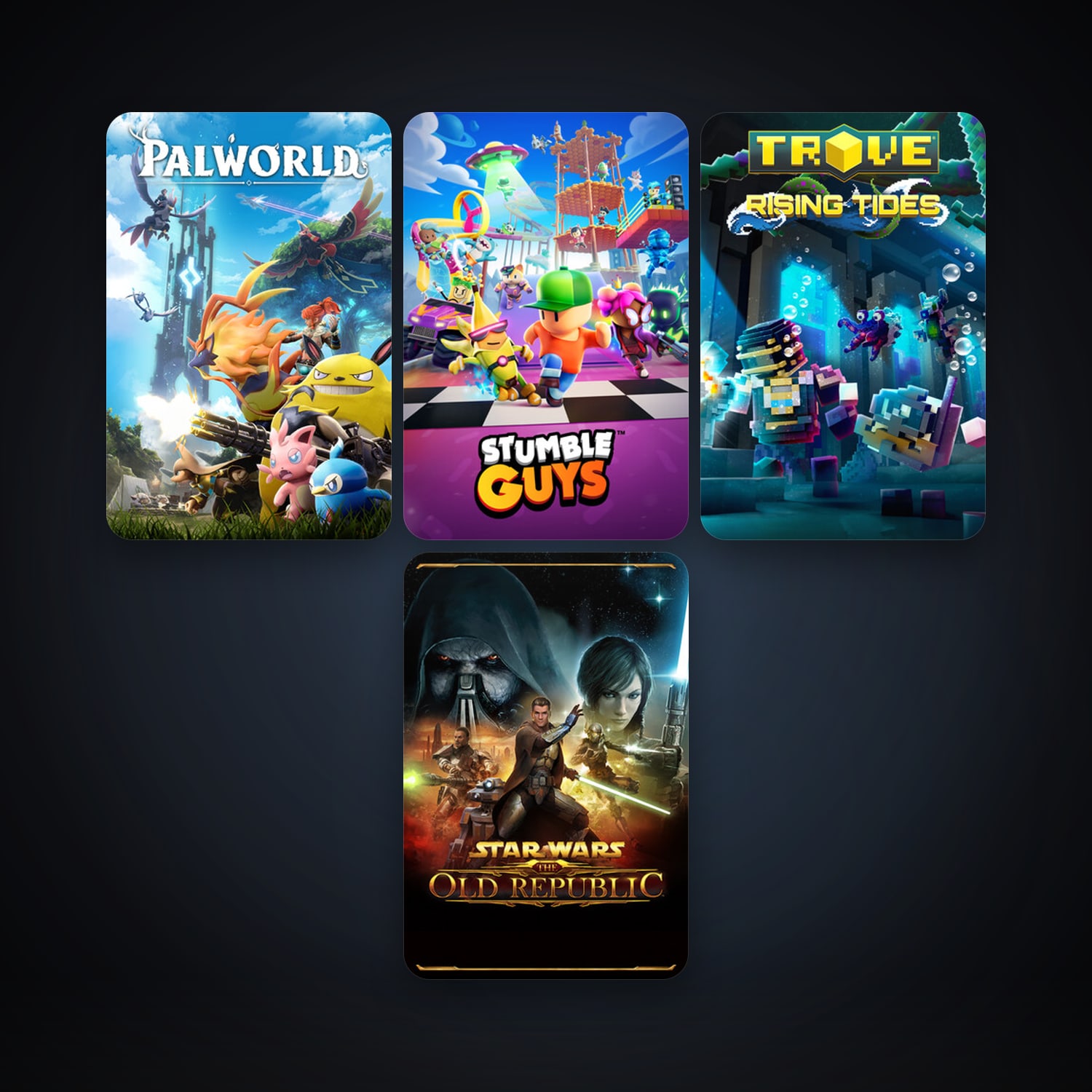 Trove + STAR WARS: The Old Republic, 7 games, clean — HabibiAccounts