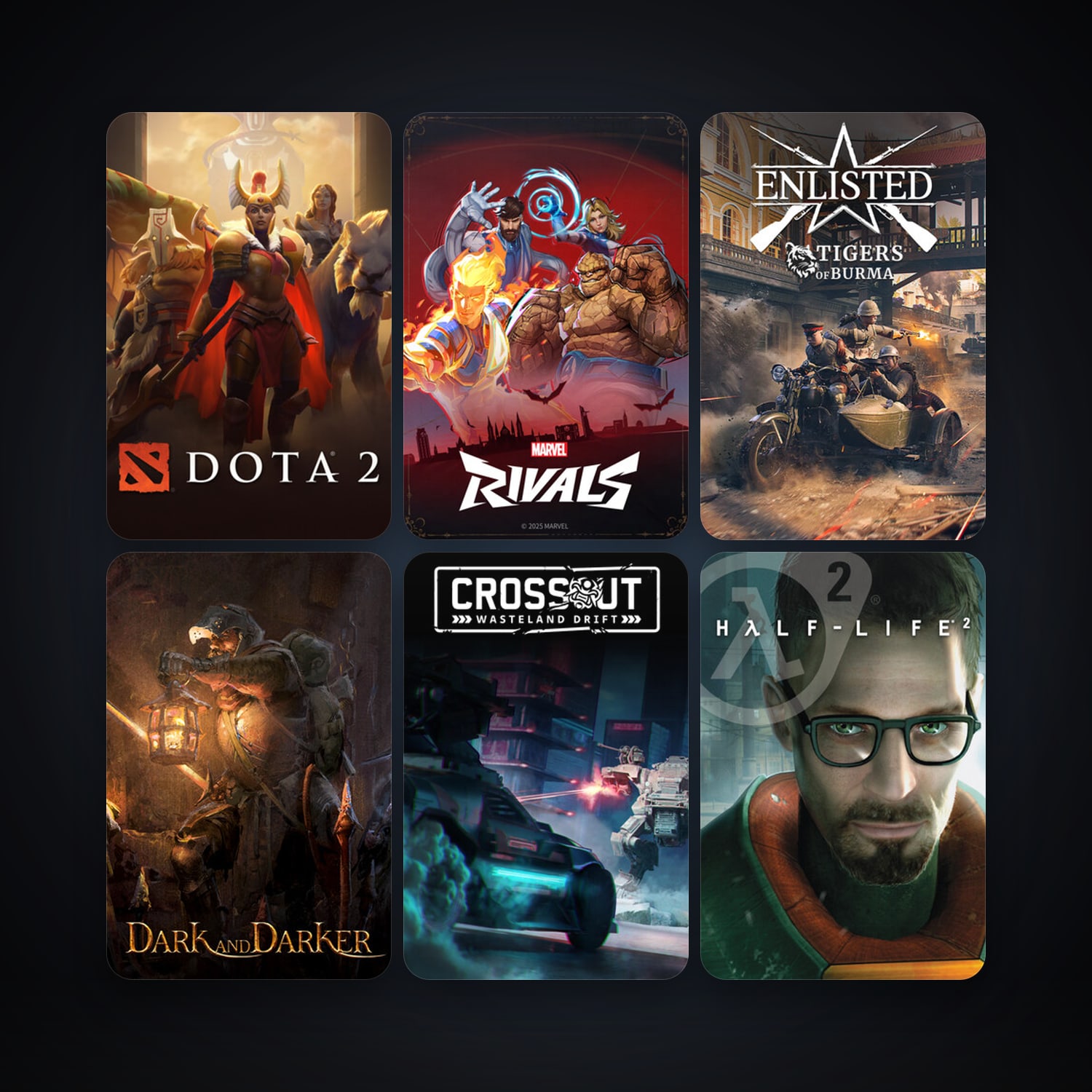Half-Life 2 + Half-Life 2: Deathmatch, 33 games, clean — HabibiAccounts
