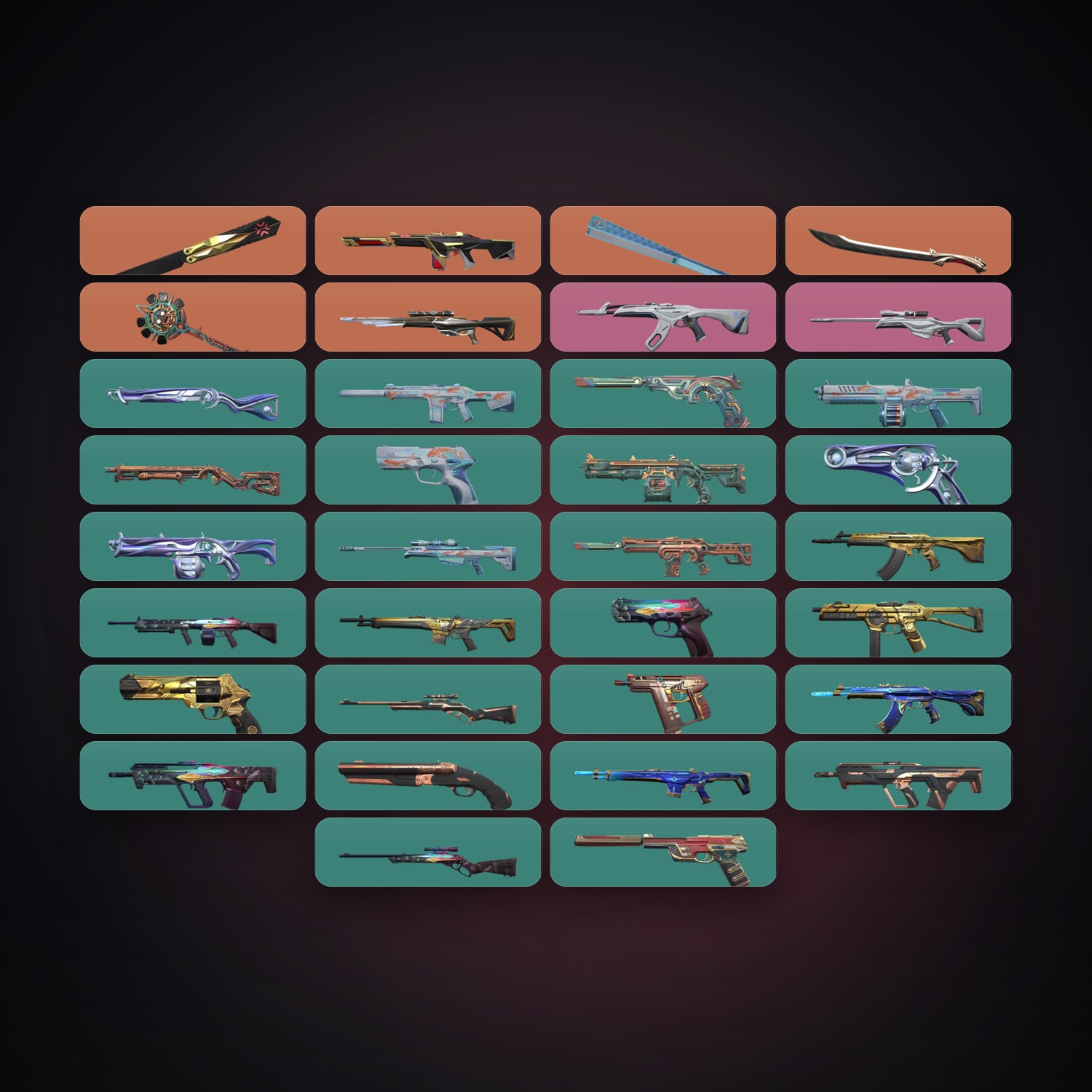 BR Silver 1 locker — 4 knives, 34 skins, lvl 50 — HabibiAccounts