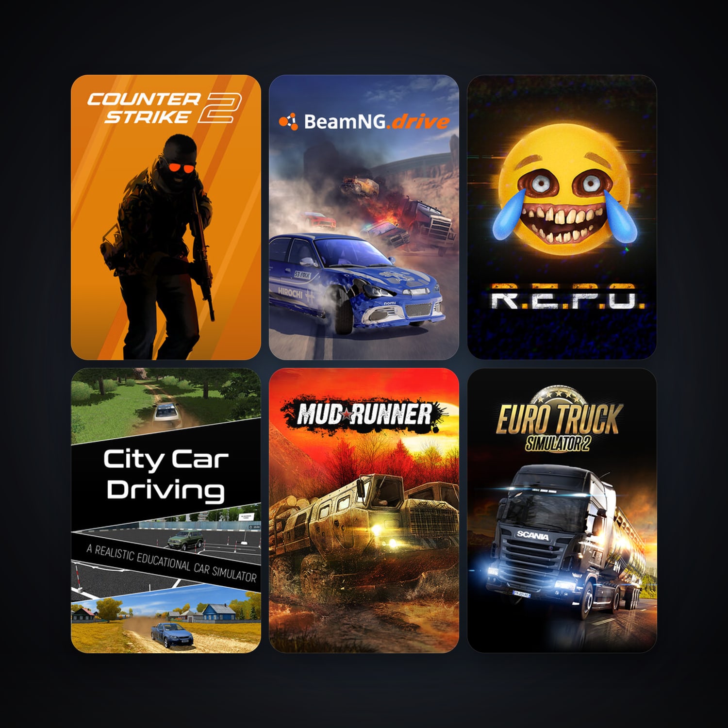 CS2 Prime + Euro Truck Simulator 2, 19 games, clean · 261021629 — HabibiAccounts