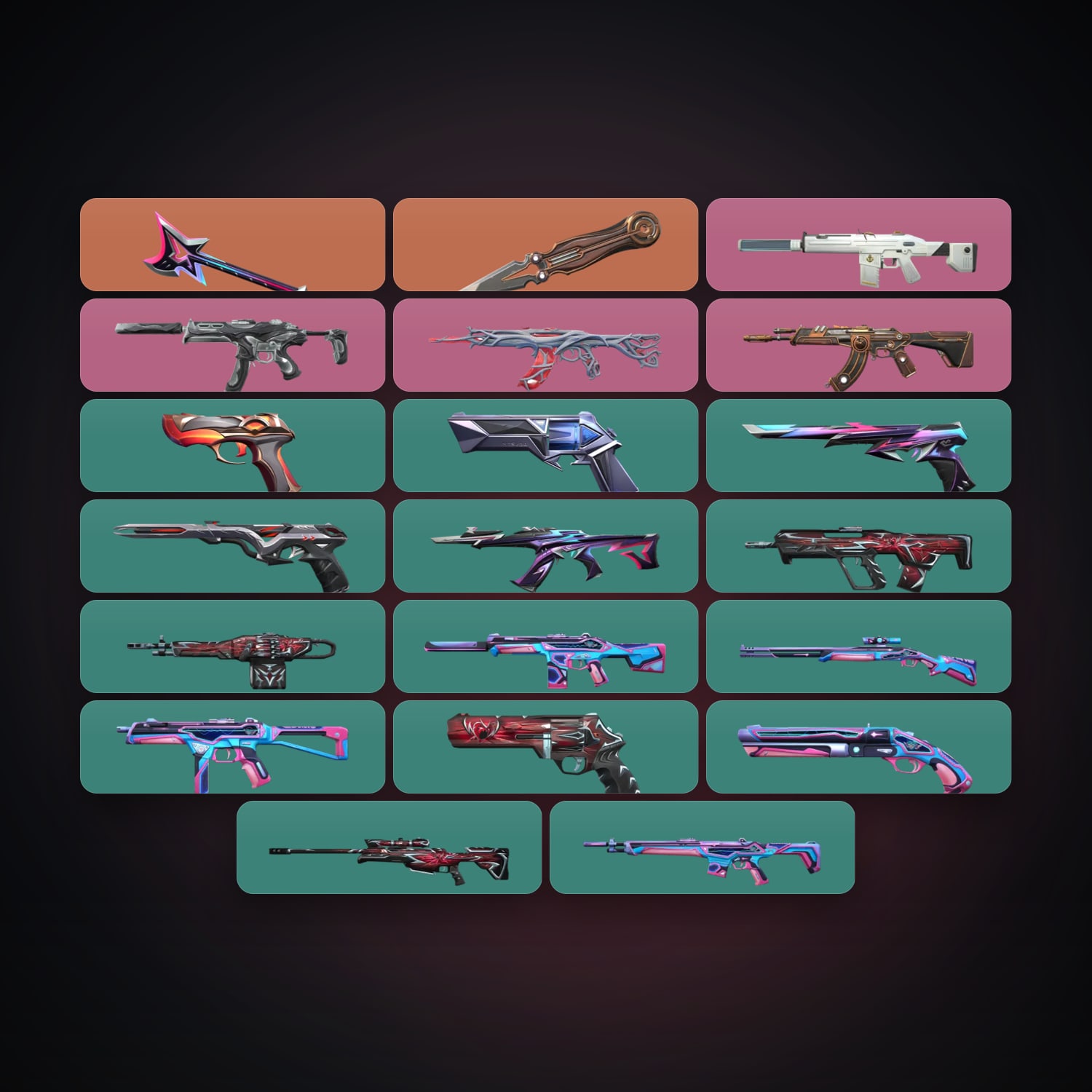 AP Silver 2 locker — 2 knives, 21 skins, lvl 145 — HabibiAccounts