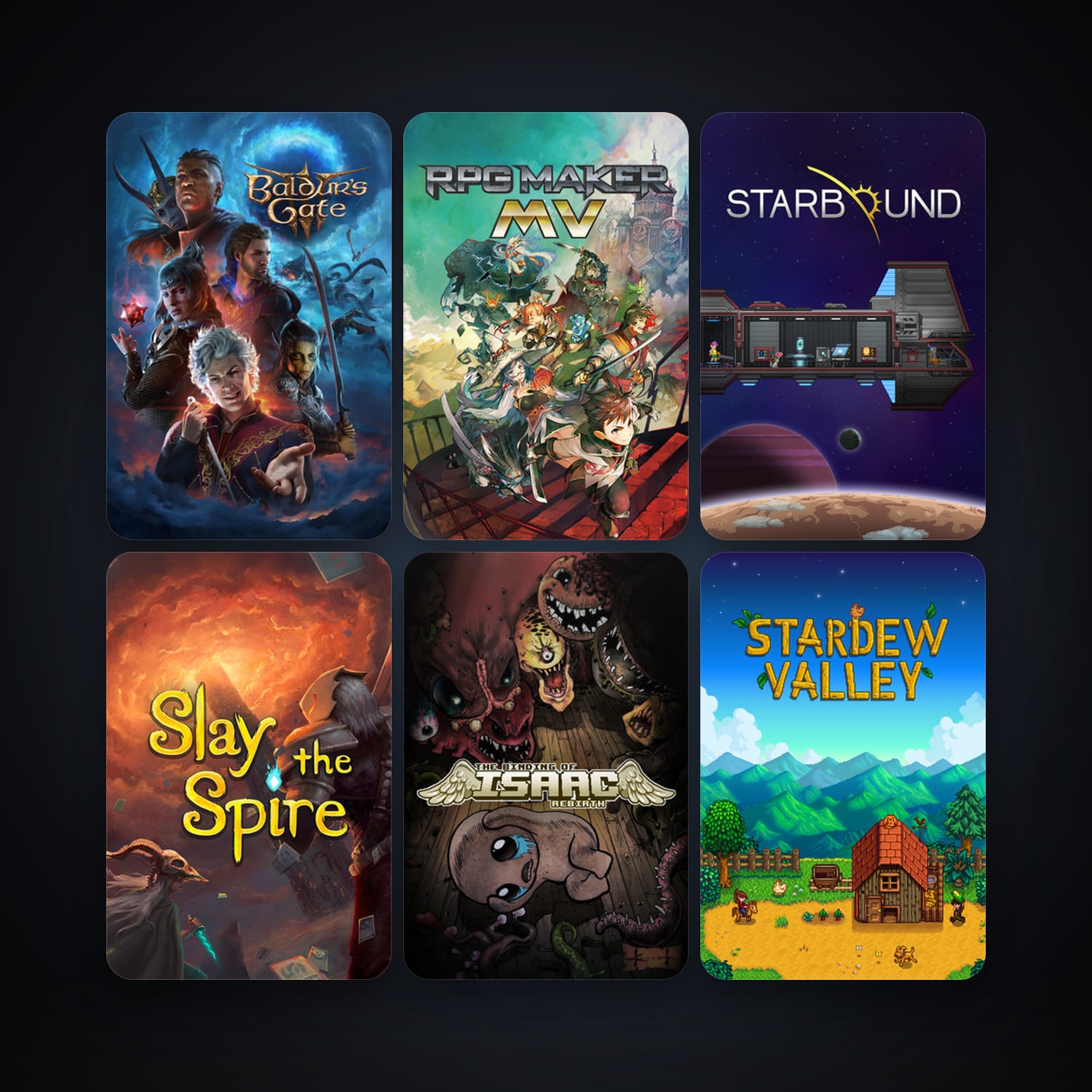 Starbound + The Binding of Isaac: Rebirth, 117 games, clean — HabibiAccounts