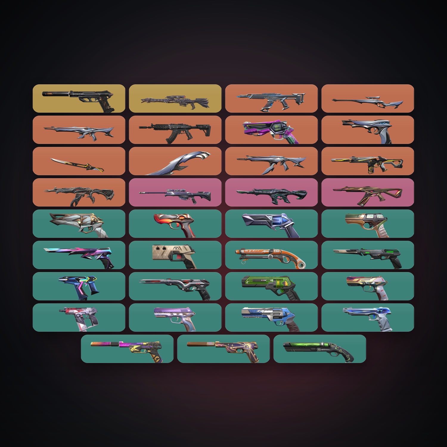AP Ascendant 2 locker — 2 knives, 35 skins, lvl 323 — HabibiAccounts