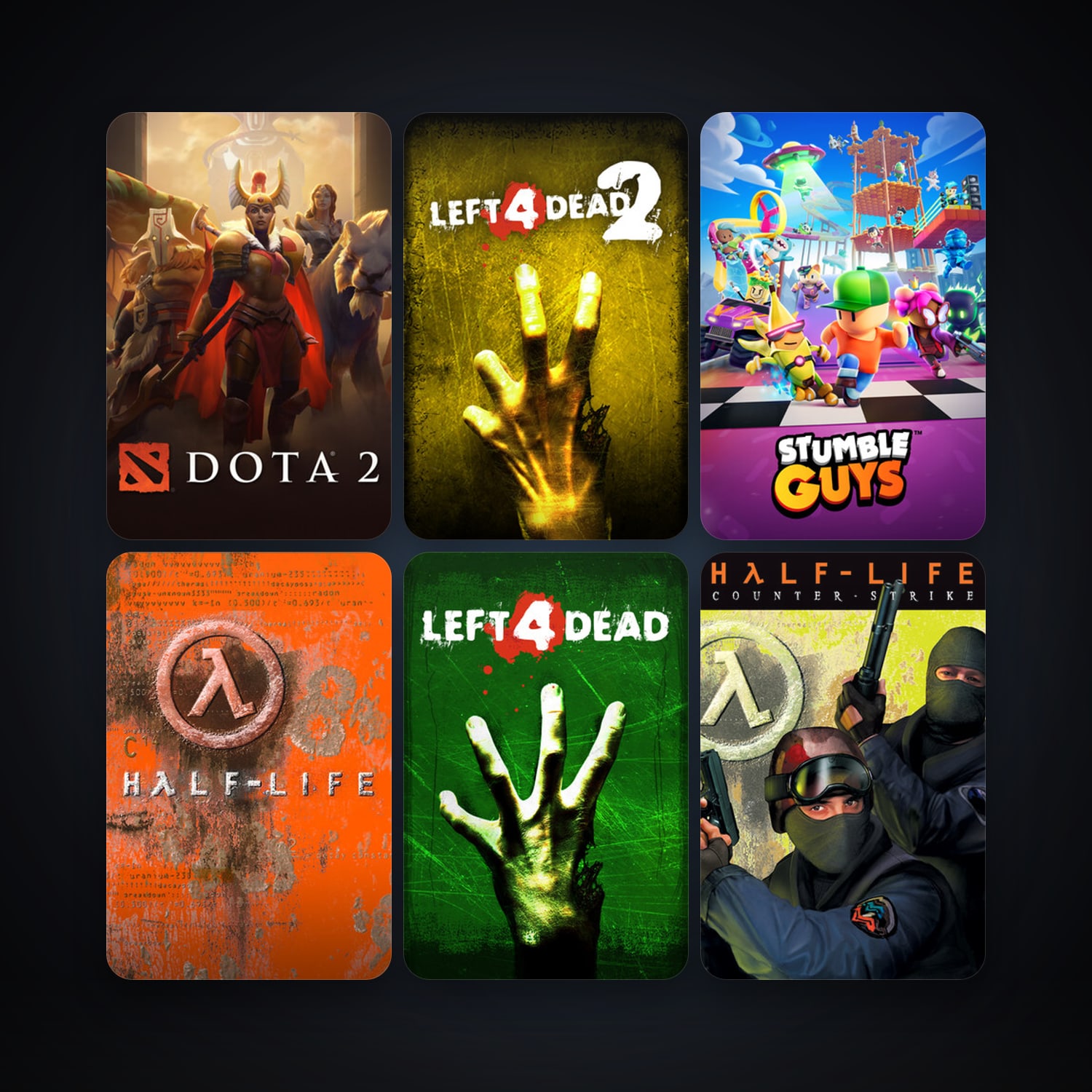 Counter-Strike + Half-Life, 13 games, clean — HabibiAccounts