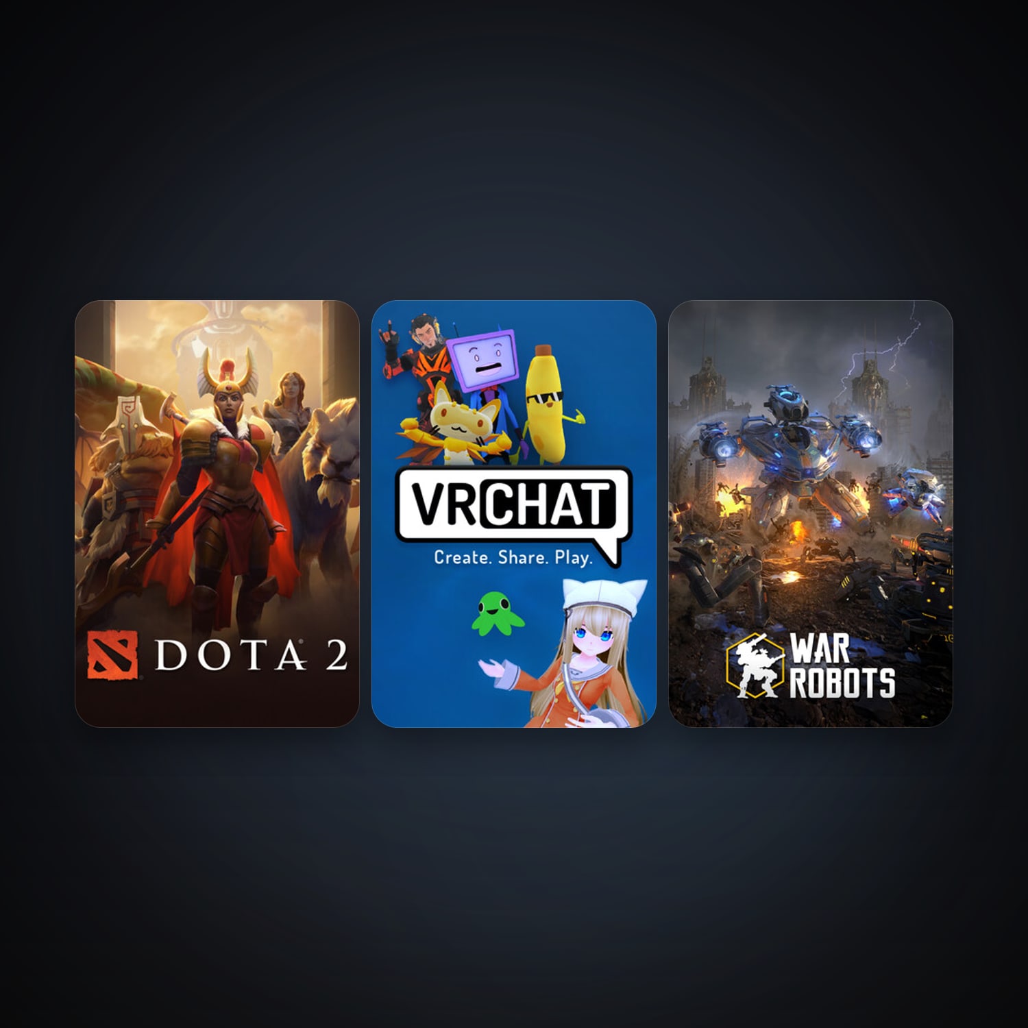 Dota 2 + VRChat, 6 games, clean — HabibiAccounts