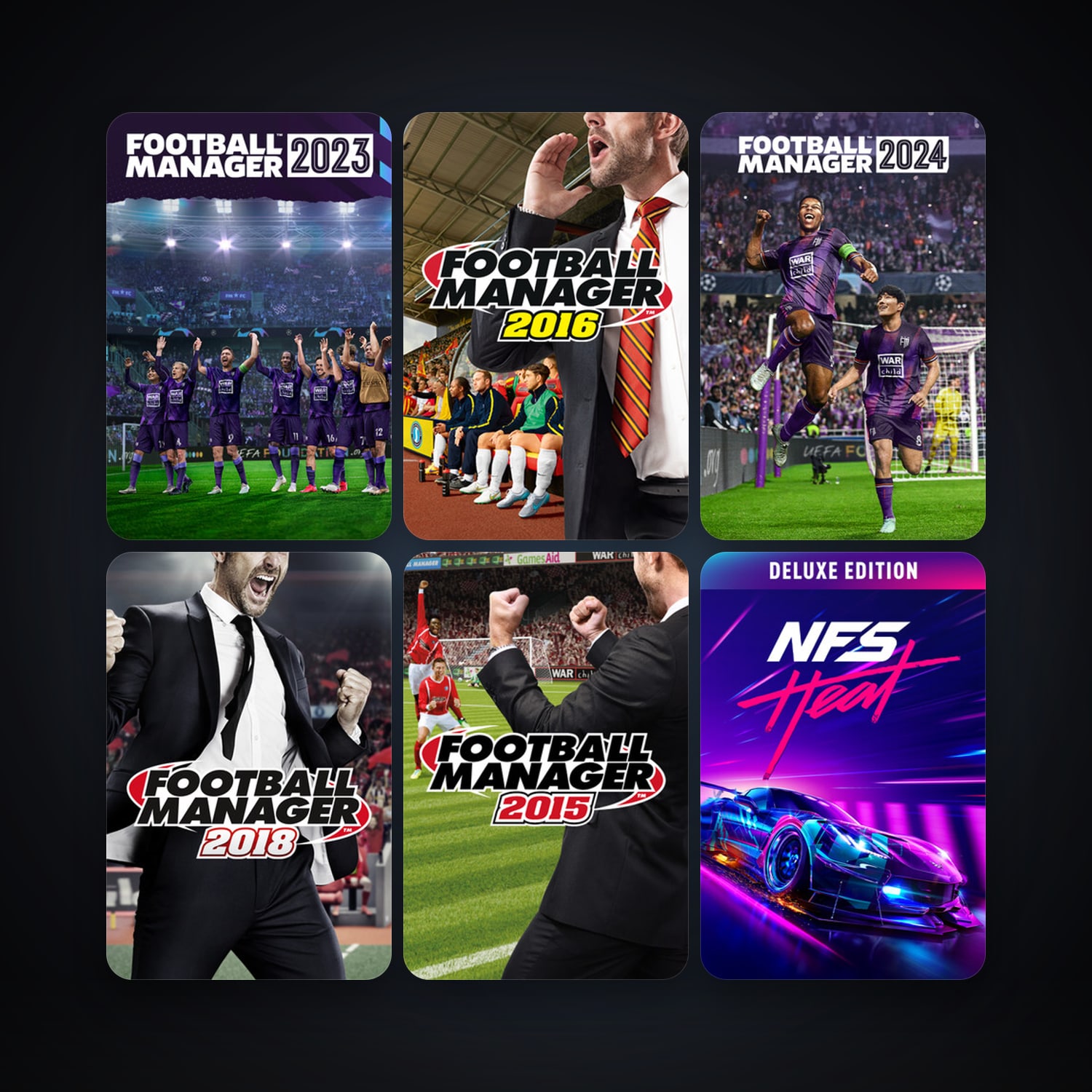 Football Manager 2015 + Football Manager 2016, 22 games, clean — HabibiAccounts
