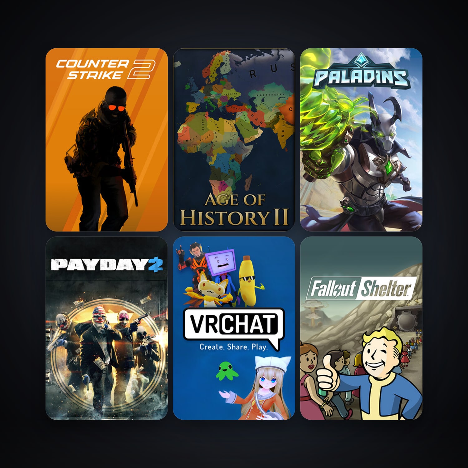 CS2 Prime + PAYDAY 2, 20 games, clean — HabibiAccounts