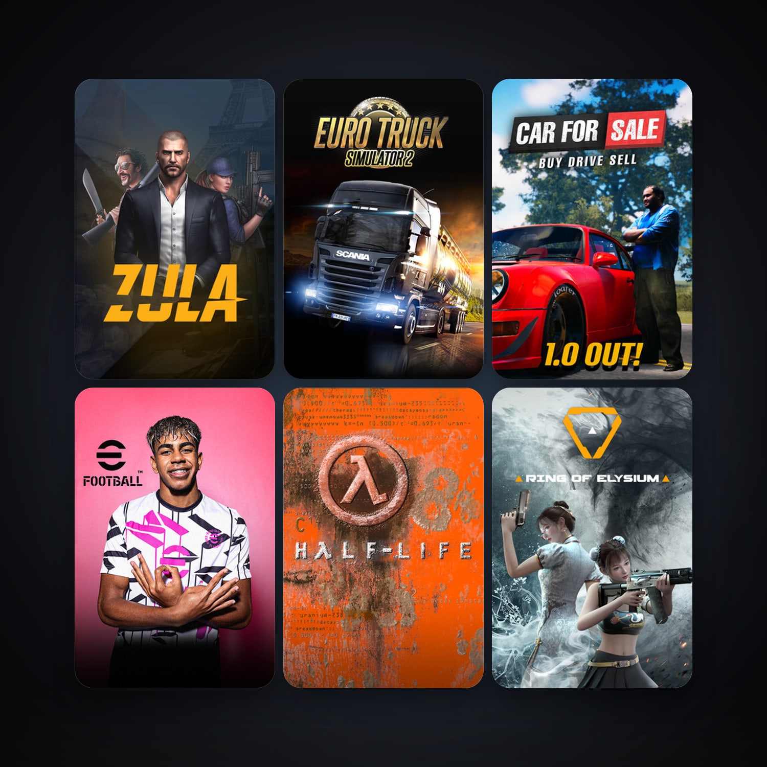 Half-Life + Left 4 Dead, 55 games, clean — HabibiAccounts