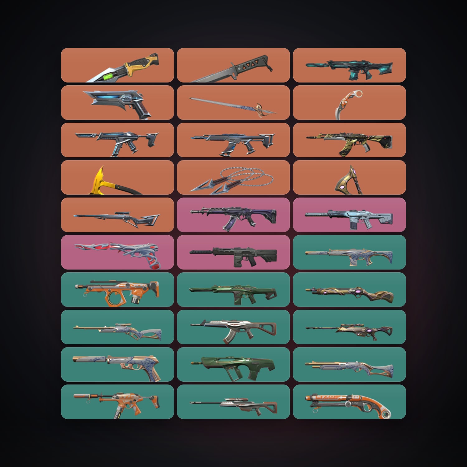 BR Ascendant 1 locker — 7 knives, 100 skins, lvl 196 — HabibiAccounts