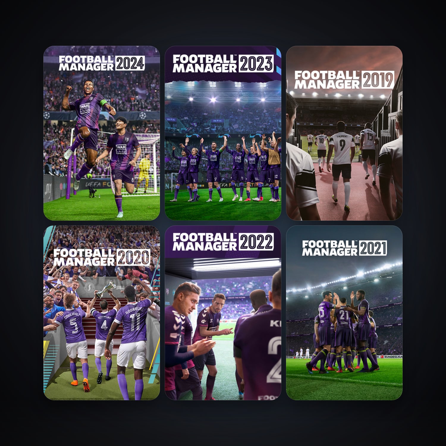 Football Manager 2018 + Football Manager 2019, 12 games, clean — HabibiAccounts