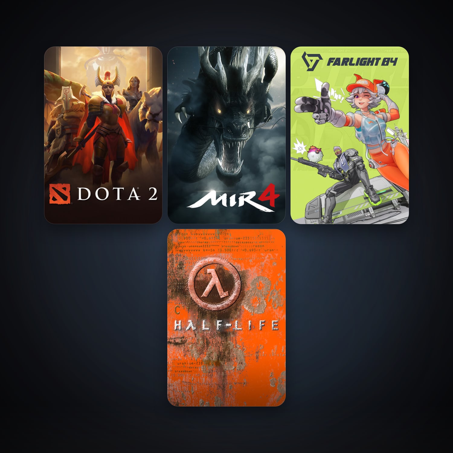 Half-Life + Dota 2, 10 games, clean — HabibiAccounts