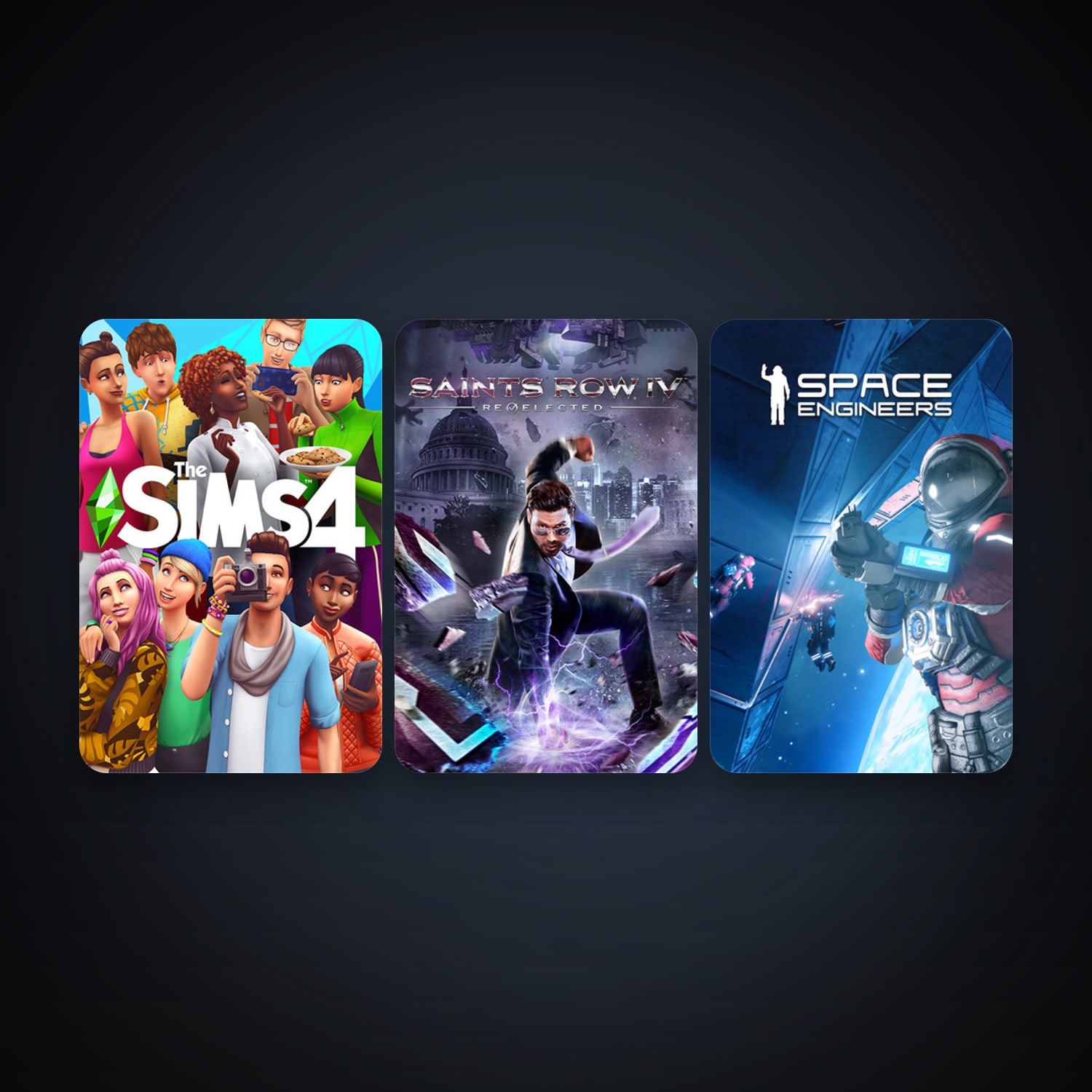 Saints Row IV + Space Engineers, 3 games, clean — HabibiAccounts
