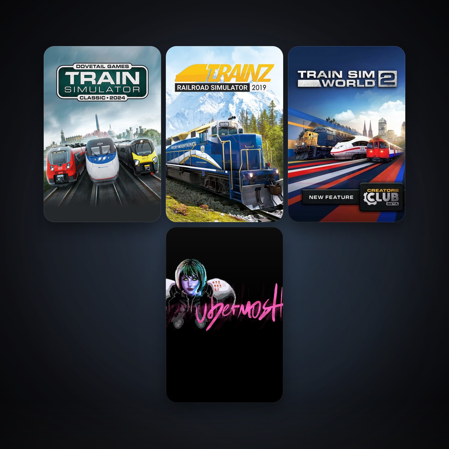 Train Simulator Classic + UBERMOSH, 4 games, clean — HabibiAccounts