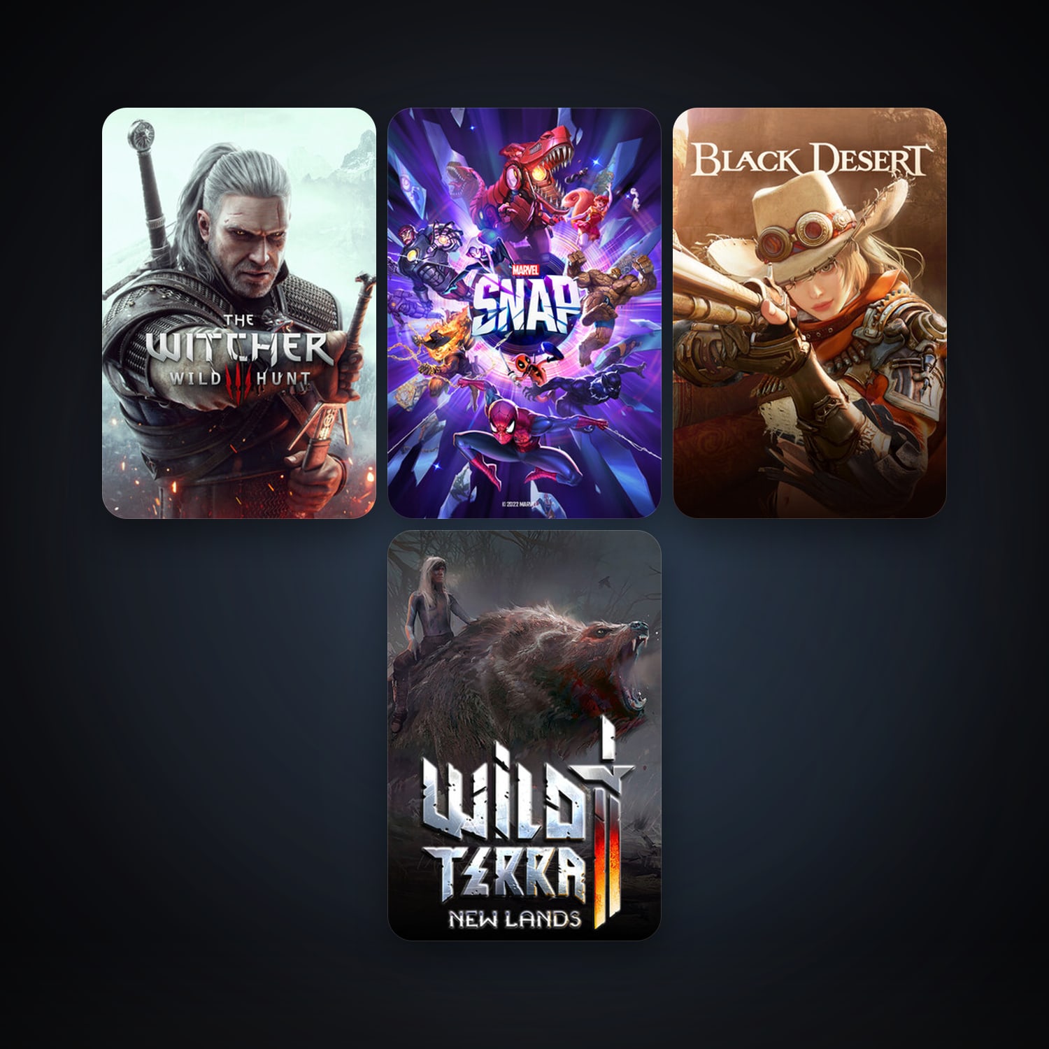 The Witcher 3: Wild Hunt + Black Desert Online, 9 games, clean — HabibiAccounts