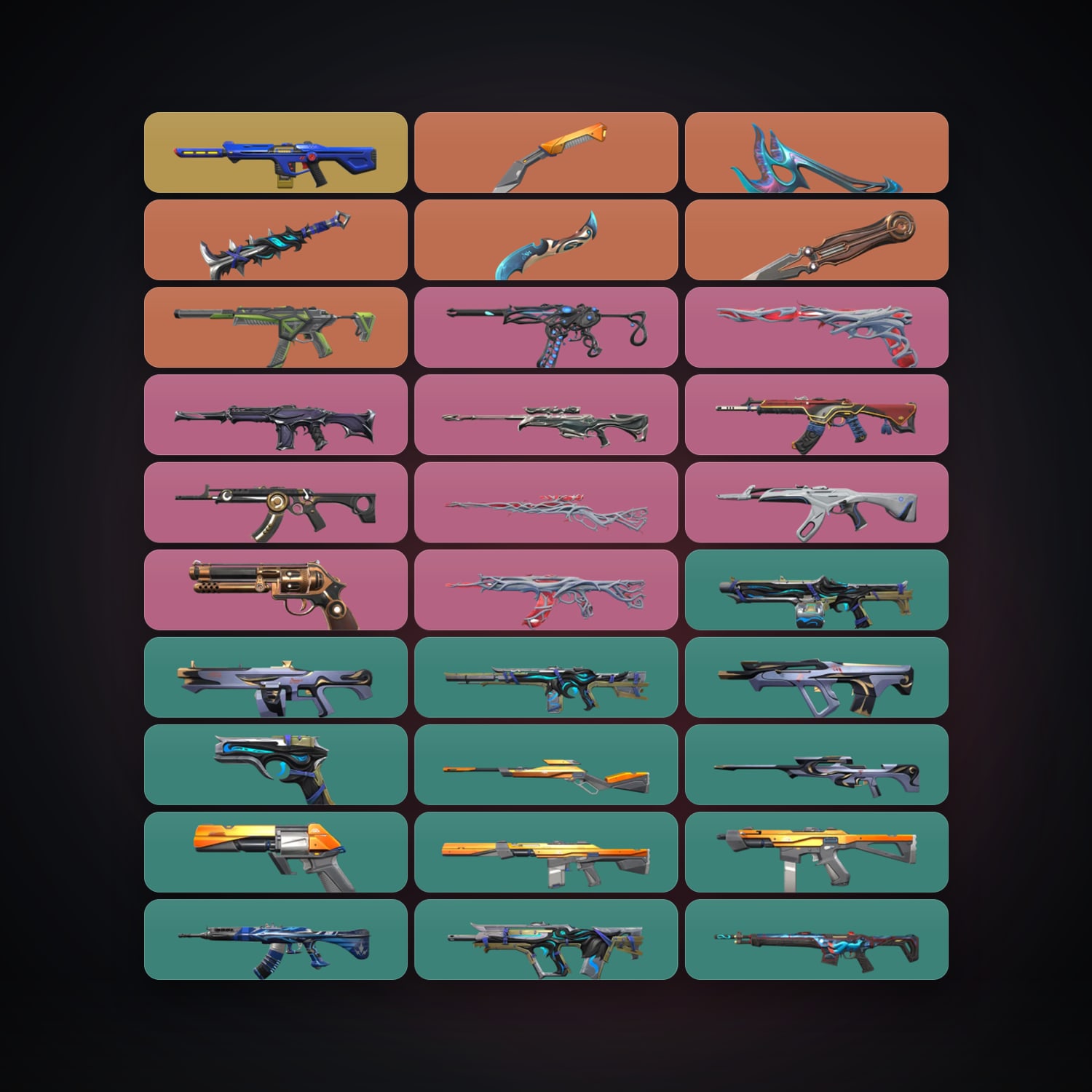 NA Silver 2 locker — 5 knives, 54 skins, lvl 84 — HabibiAccounts
