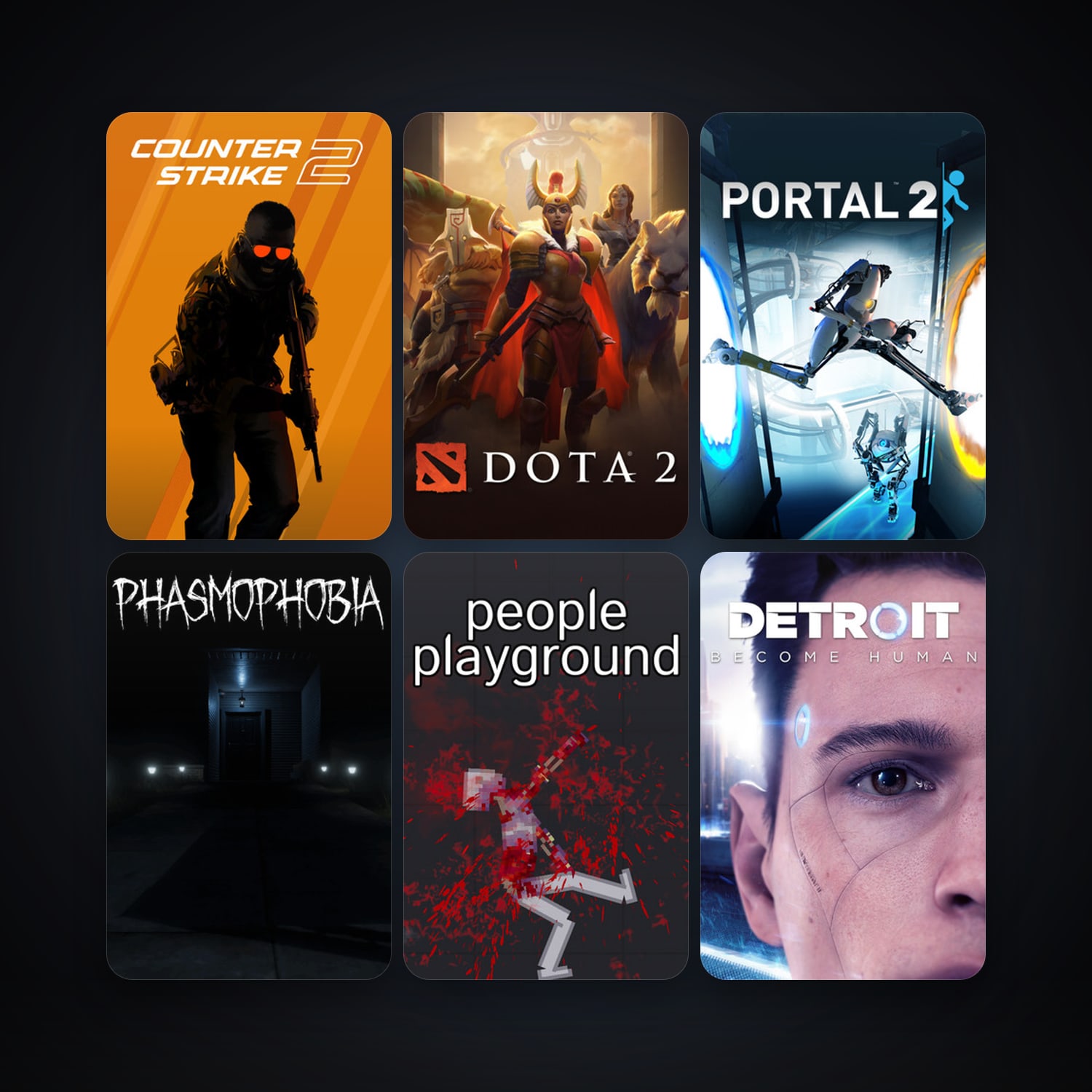 Dota 2 + Portal 2, 41 games, Steam 10, clean — HabibiAccounts