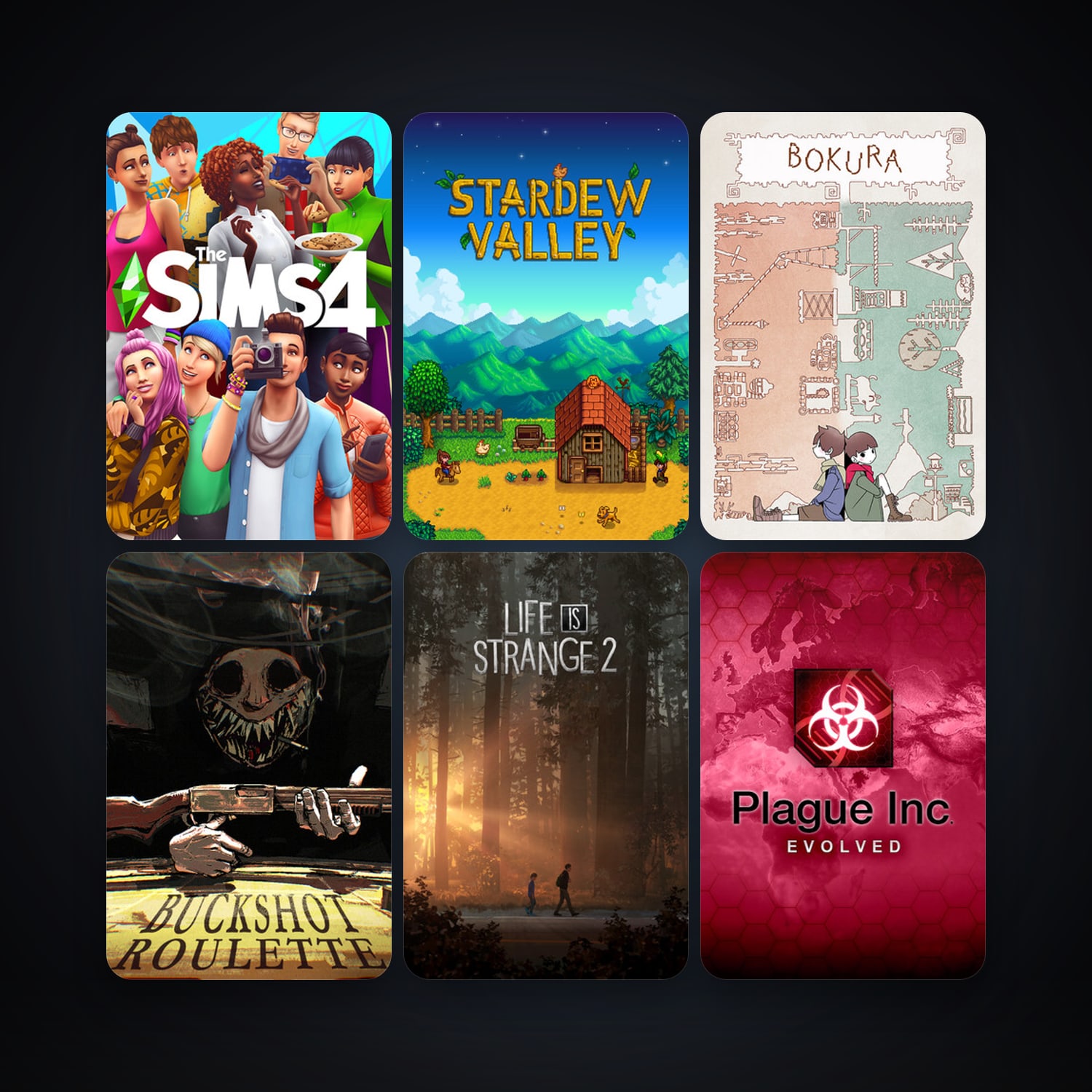 Plague Inc: Evolved + The Binding of Isaac: Rebirth, 15 games, clean — HabibiAccounts