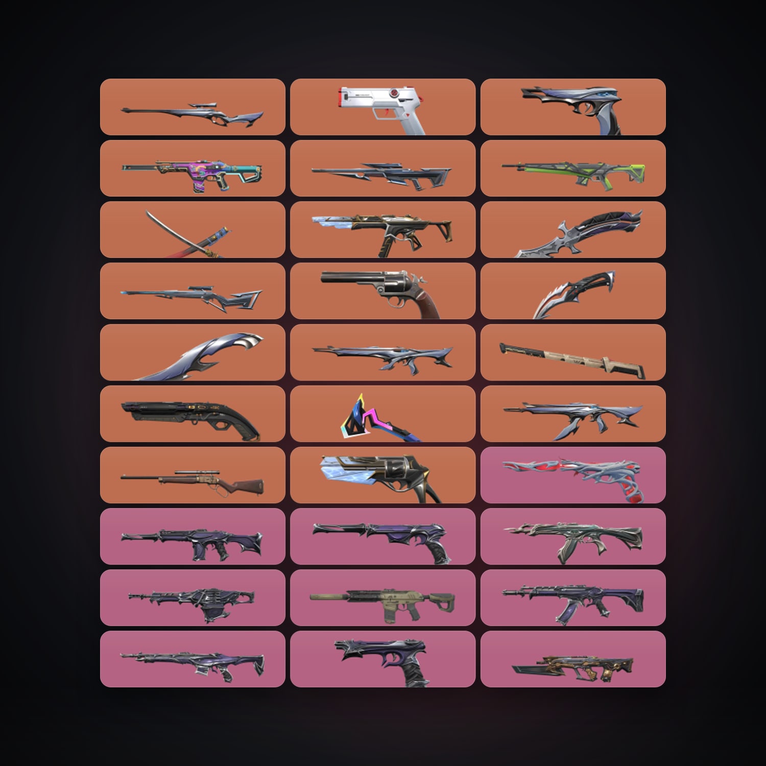 EU Gold 2 locker — 6 knives, 101 skins, lvl 256 · 261047299 — HabibiAccounts