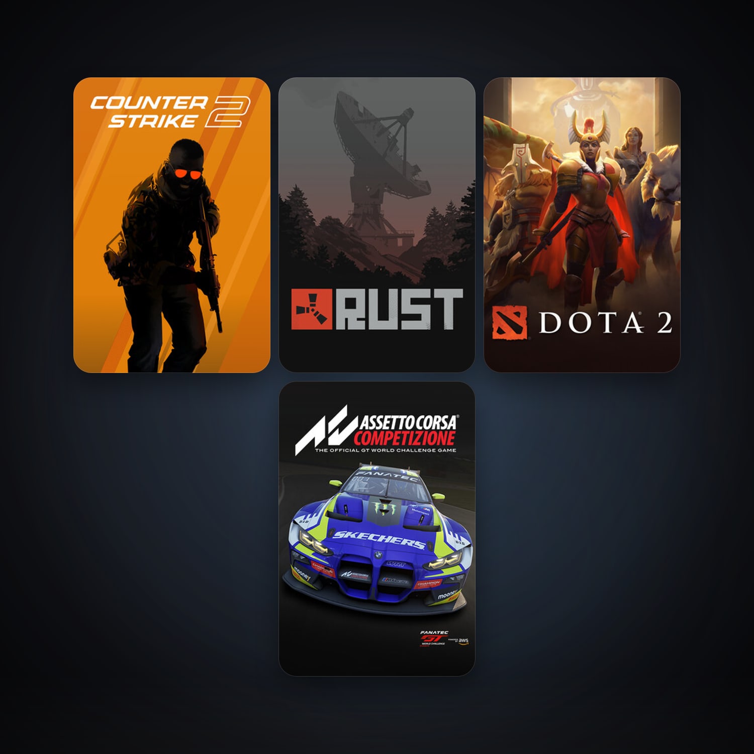 Dota 2 + CS2 Prime, 8 games, clean — HabibiAccounts