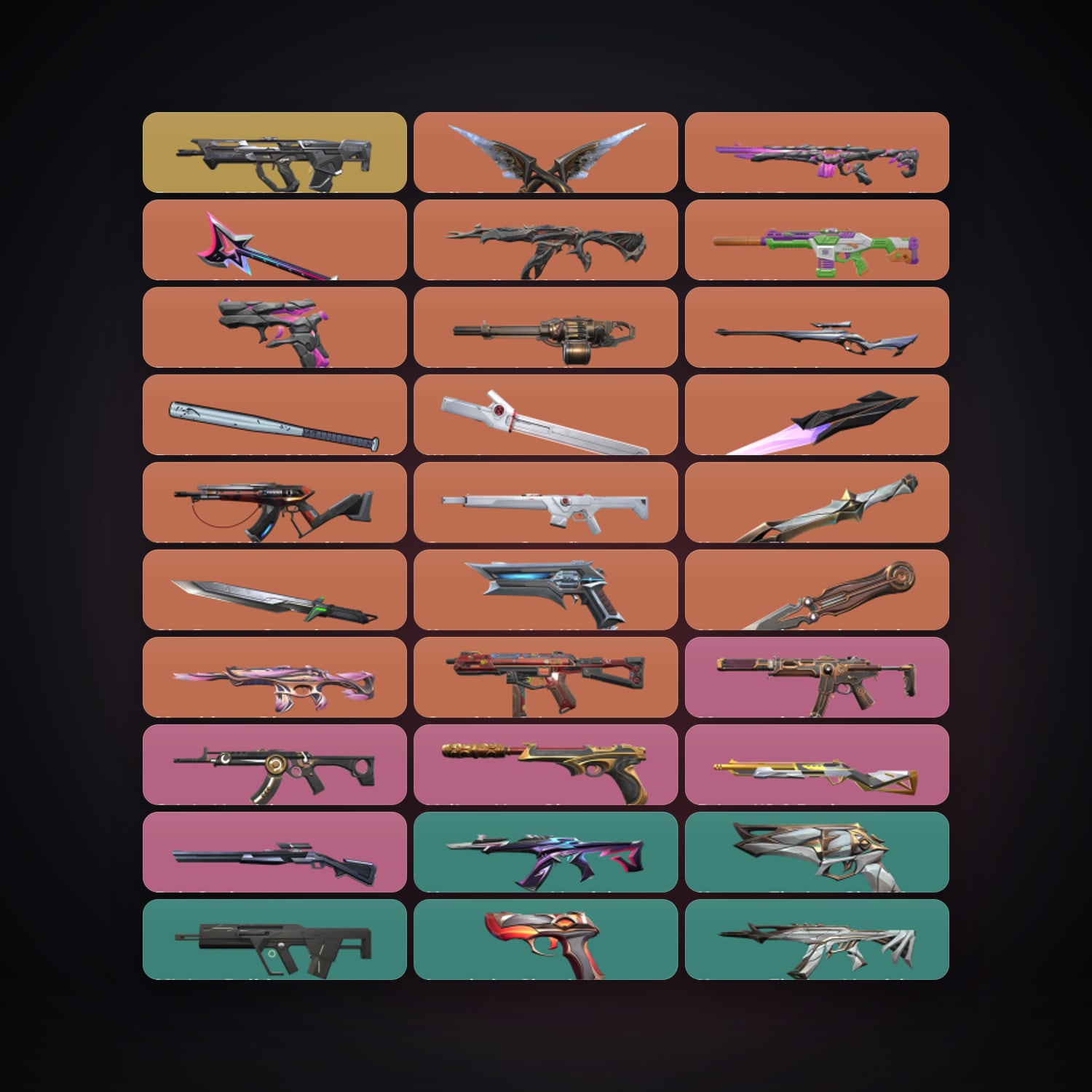 NA locker — 8 knives, 82 skins, lvl 107 — HabibiAccounts