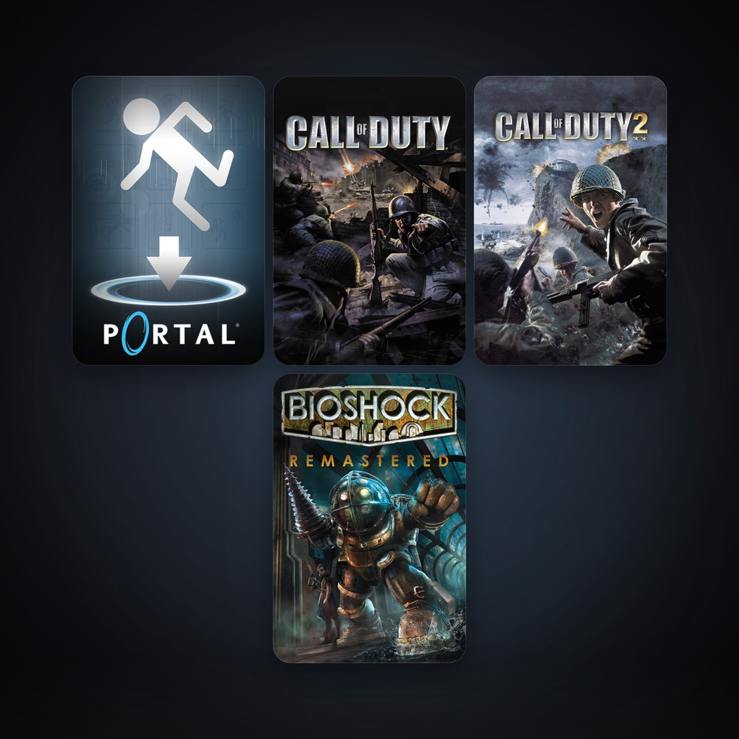Portal + Call of Duty (2003), 6 games, clean — HabibiAccounts