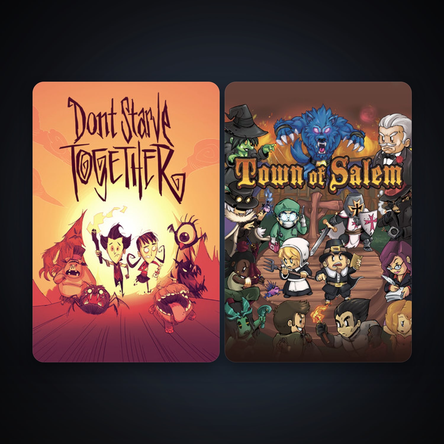 Don't Starve Together + Town of Salem, 2 games, clean — HabibiAccounts