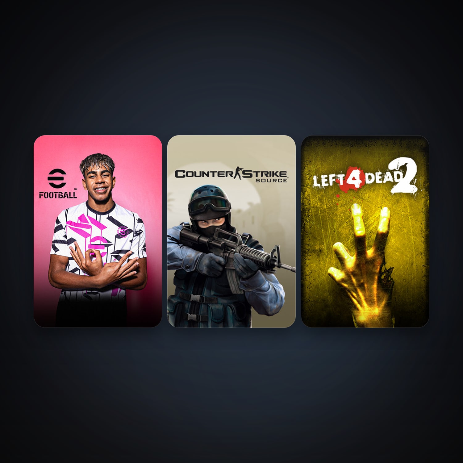 Counter-Strike: Source + Left 4 Dead 2, 4 games, clean — HabibiAccounts