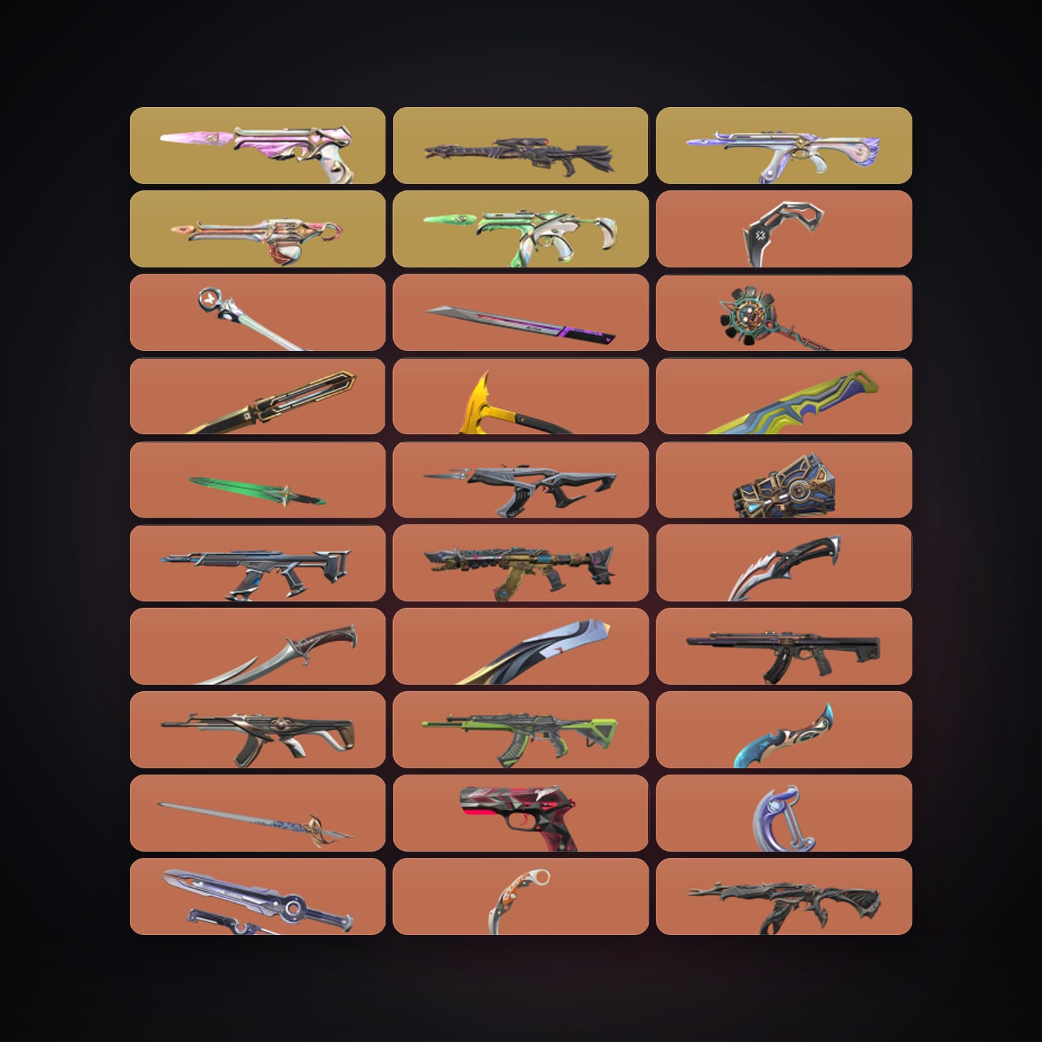 AP Ascendant 1 locker — 24 knives, 309 skins, lvl 579 — HabibiAccounts