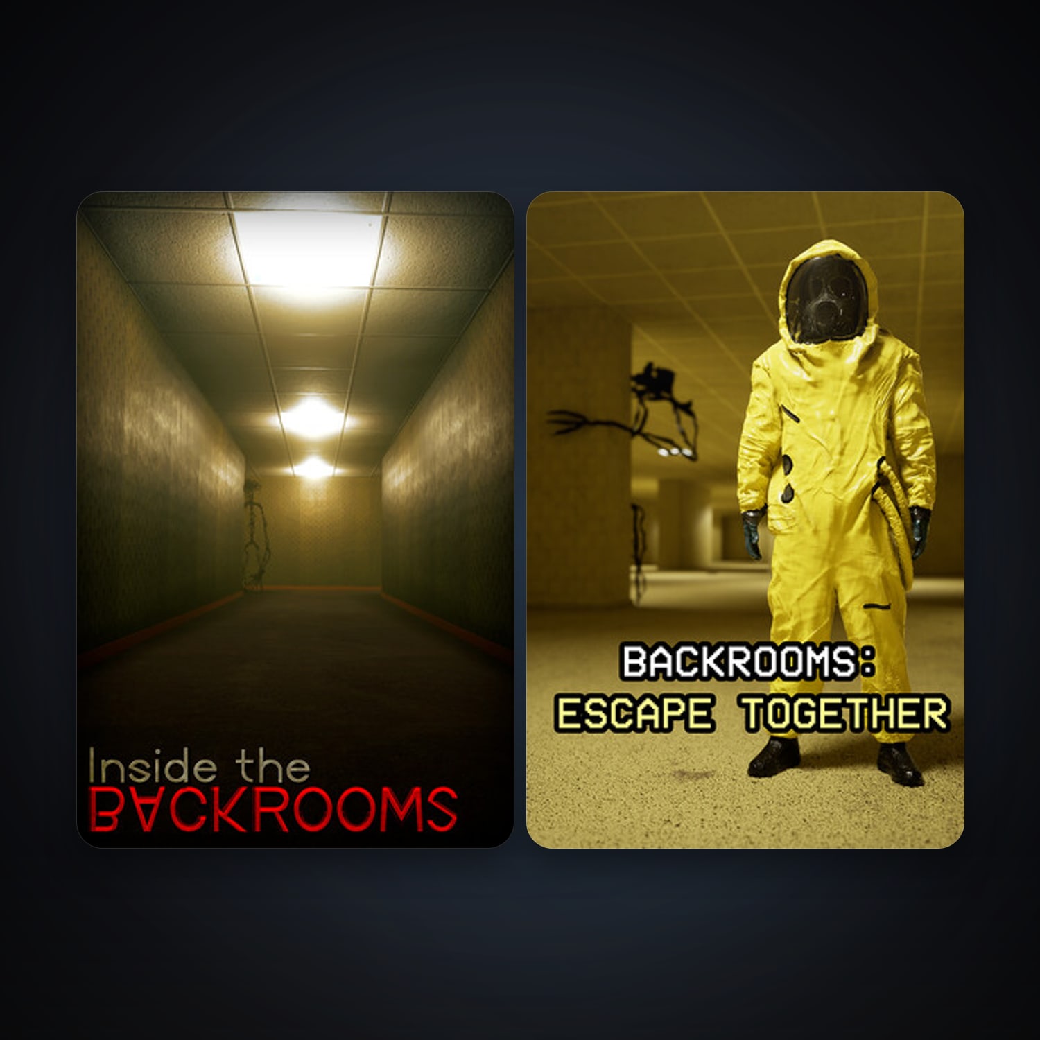 Inside the Backrooms + Backrooms: Escape Together, 3 games, clean — HabibiAccounts