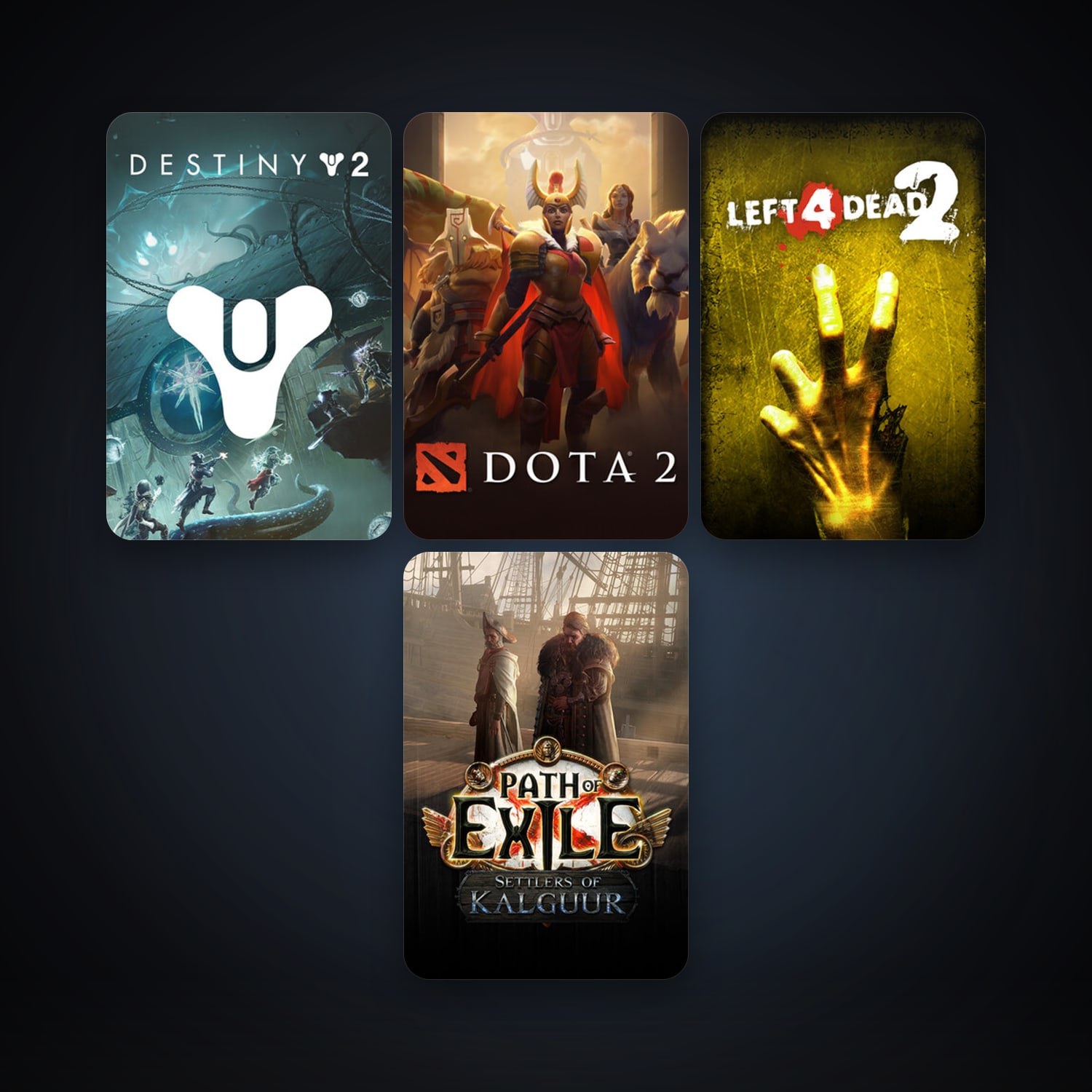 Portal + Left 4 Dead 2, 5 games, clean — HabibiAccounts