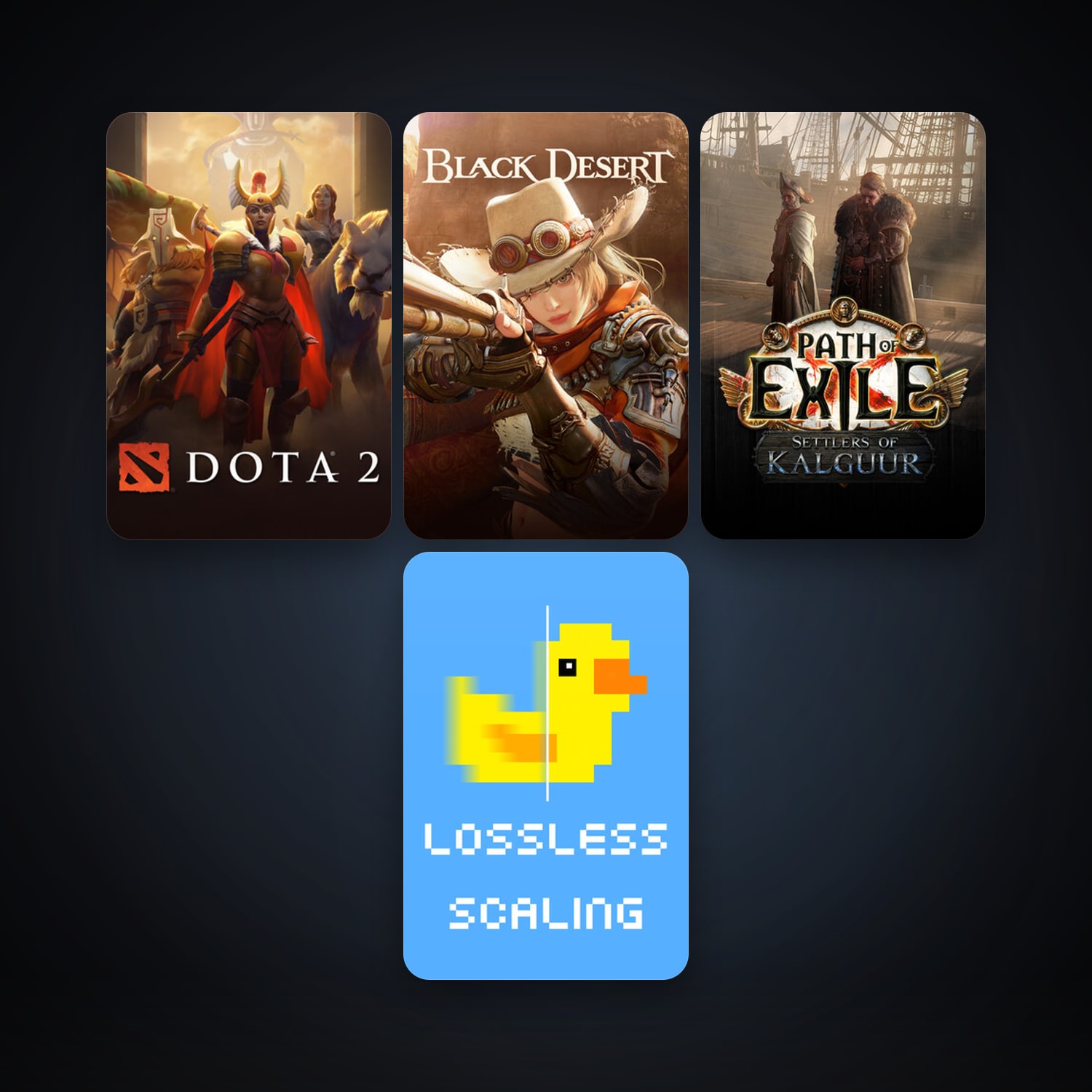 Dota 2 + Path of Exile, 4 games, clean — HabibiAccounts