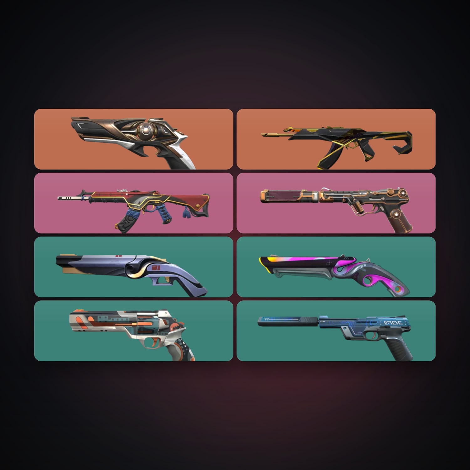 AP Gold 2 locker — 8 skins, lvl 110 — HabibiAccounts