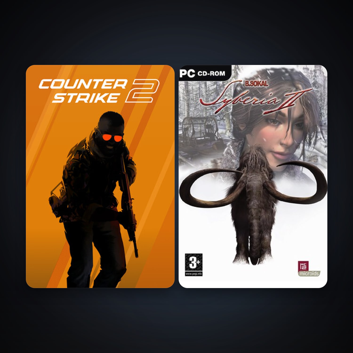 CS2 Prime + Syberia II, 4 games, clean — HabibiAccounts
