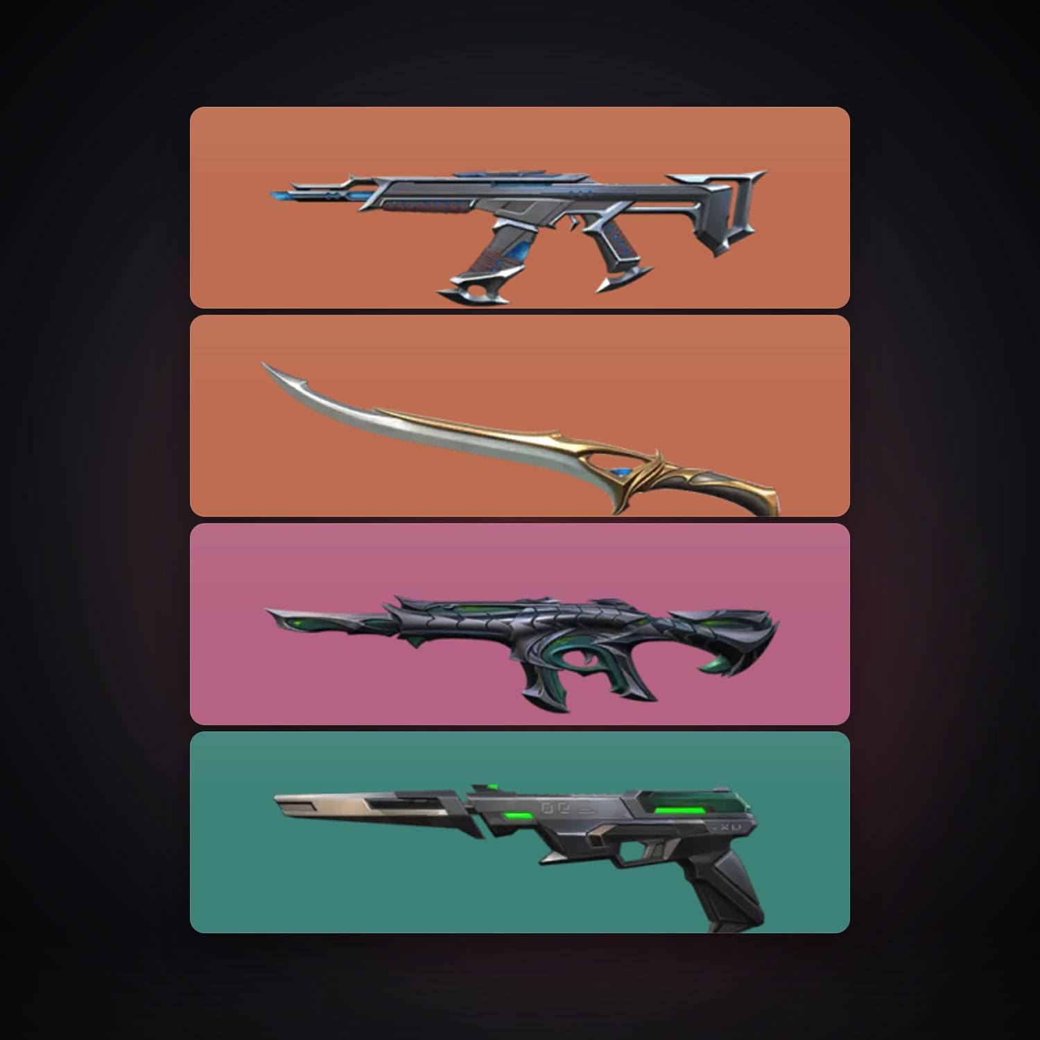 NA Gold 2 locker — 1 knives, 5 skins, lvl 66 — HabibiAccounts