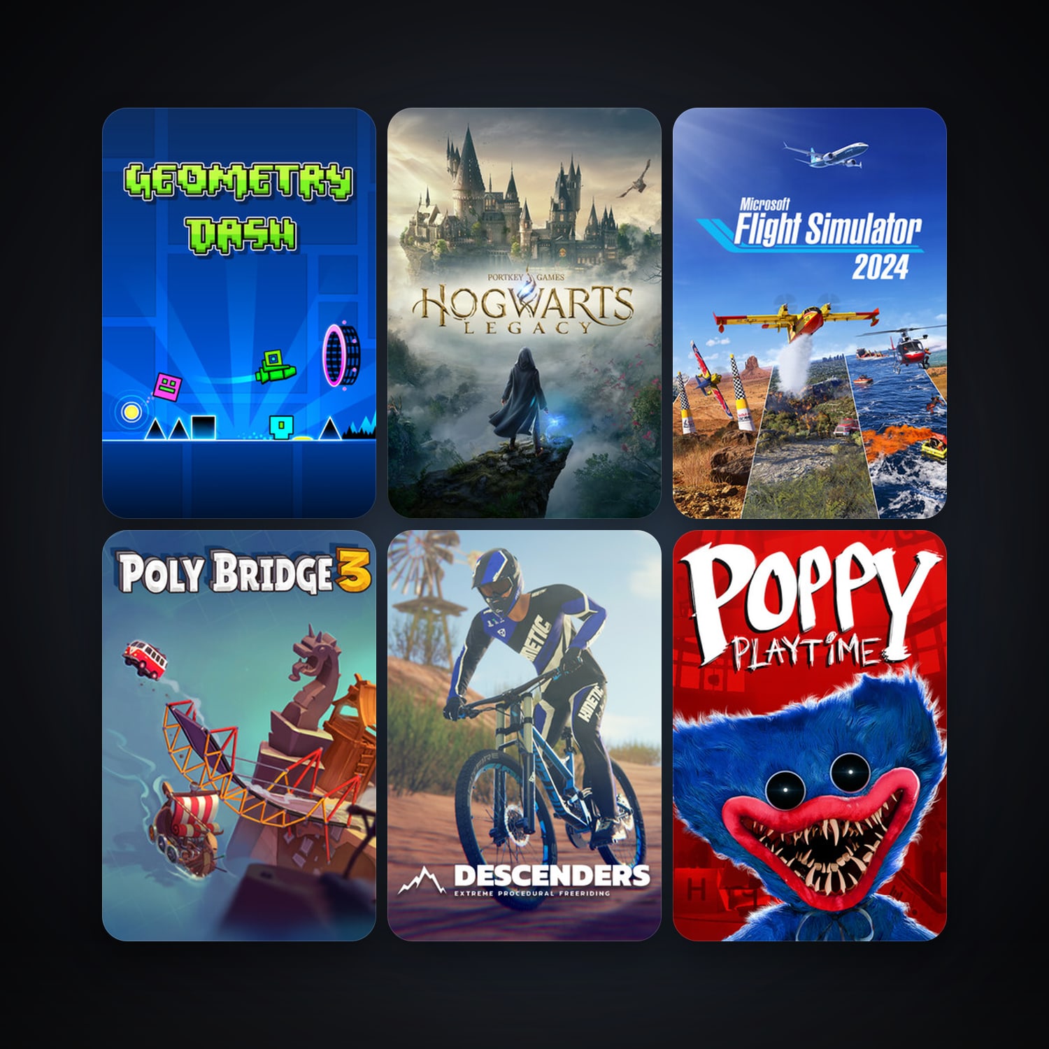 Geometry Dash + Descenders, 8 games, clean — HabibiAccounts