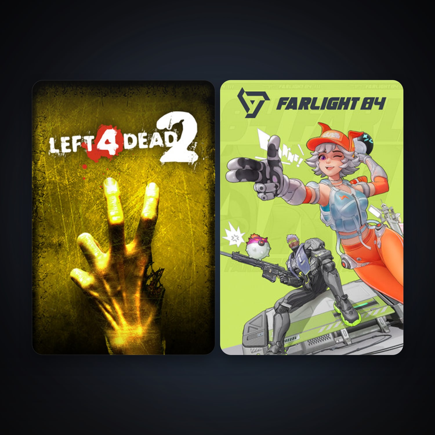Left 4 Dead 2 + Farlight 84, 4 games, clean — HabibiAccounts