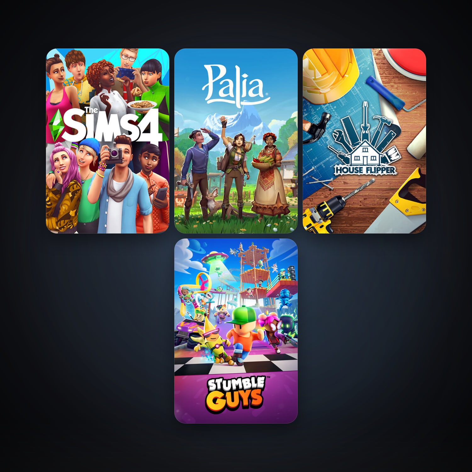 House Flipper + The Sims 4, 6 games, clean — HabibiAccounts
