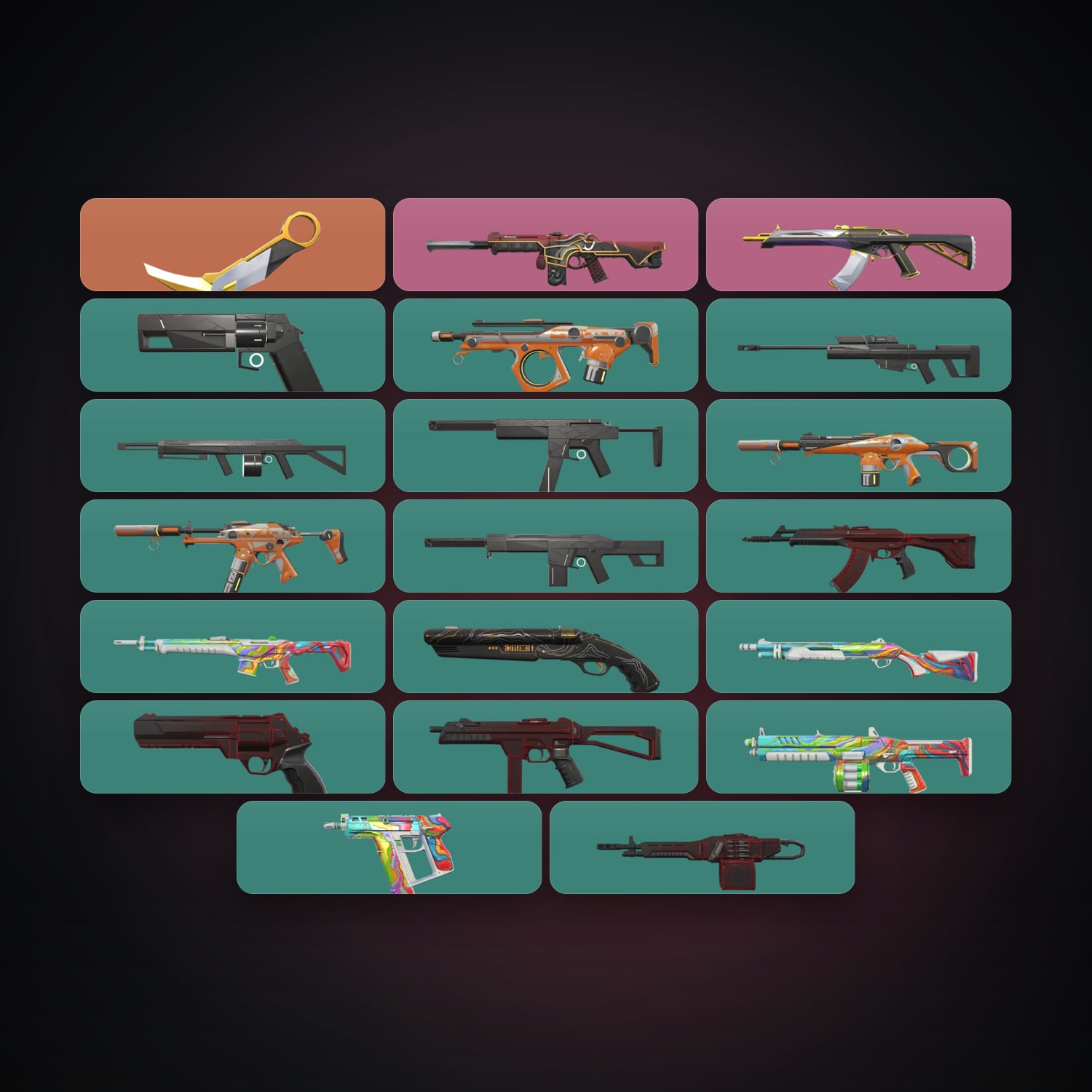 NA Plat 2 locker — 1 knives, 20 skins, lvl 54 — HabibiAccounts